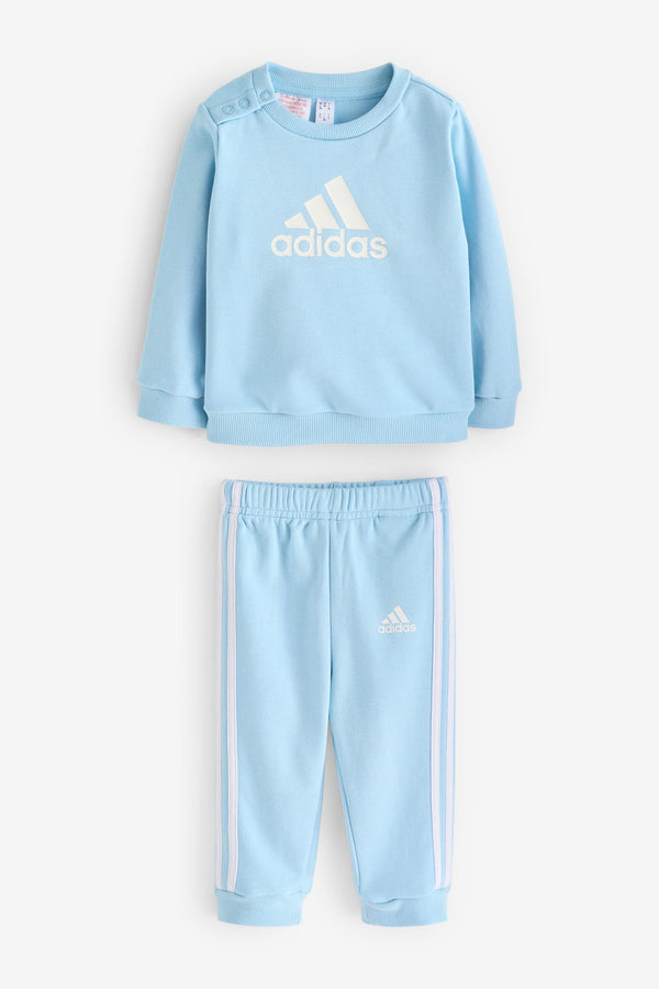 adidas Blue Sportswear Badge Of Sport French Terry Tracksuit