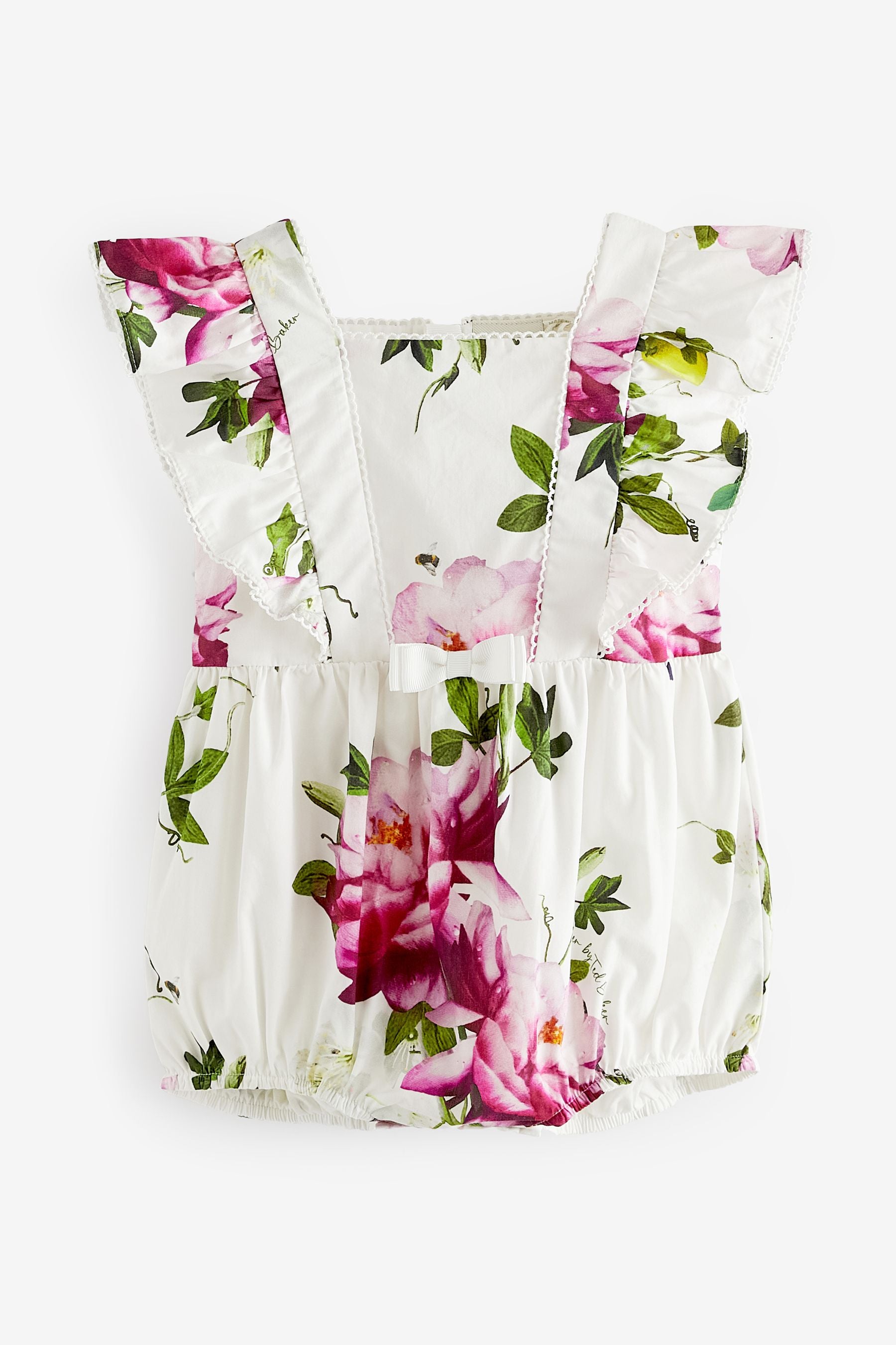 White Baker by Ted Baker Floral Woven White Romper