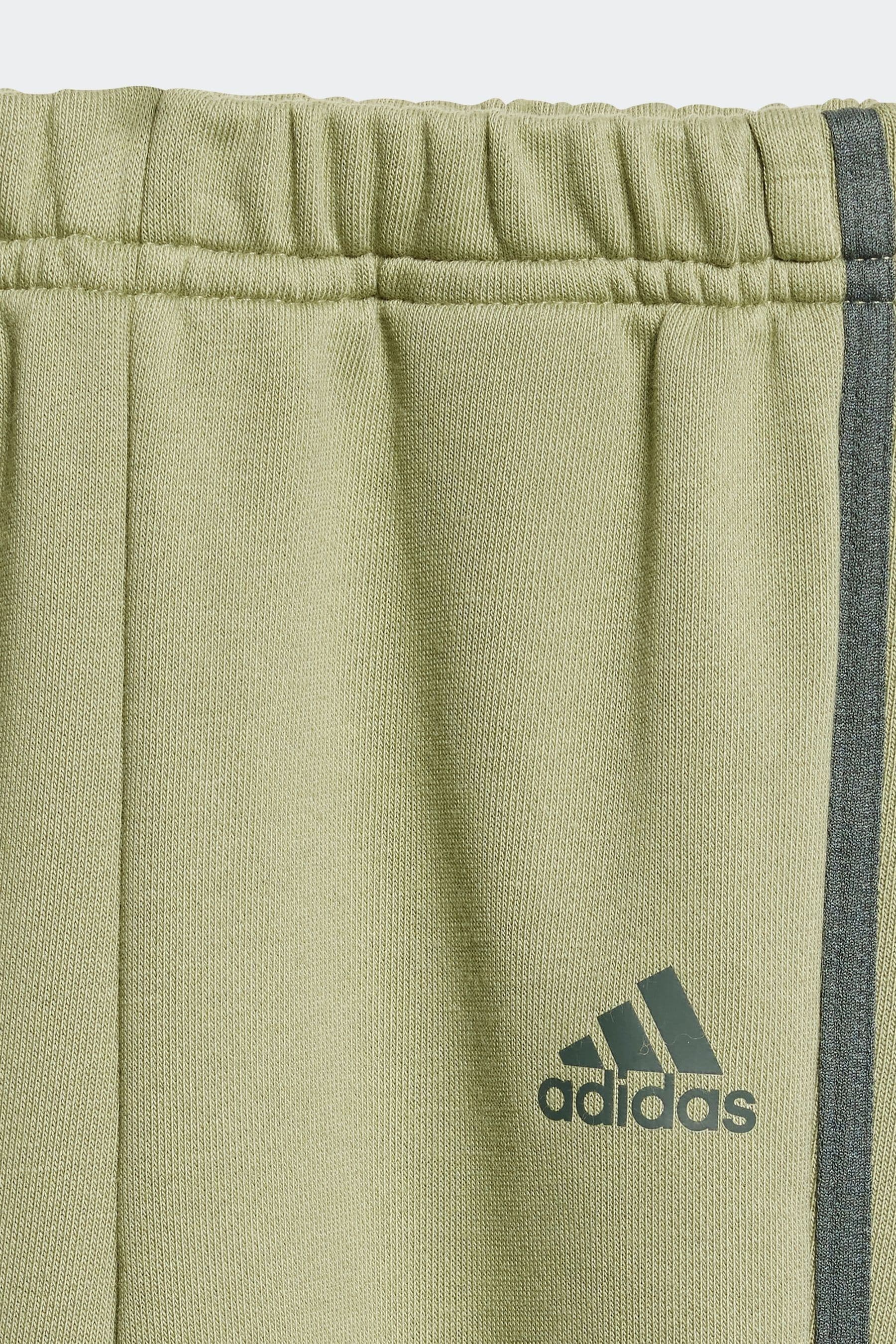 Green adidas Kids Essentials Allover Print Joggers Set