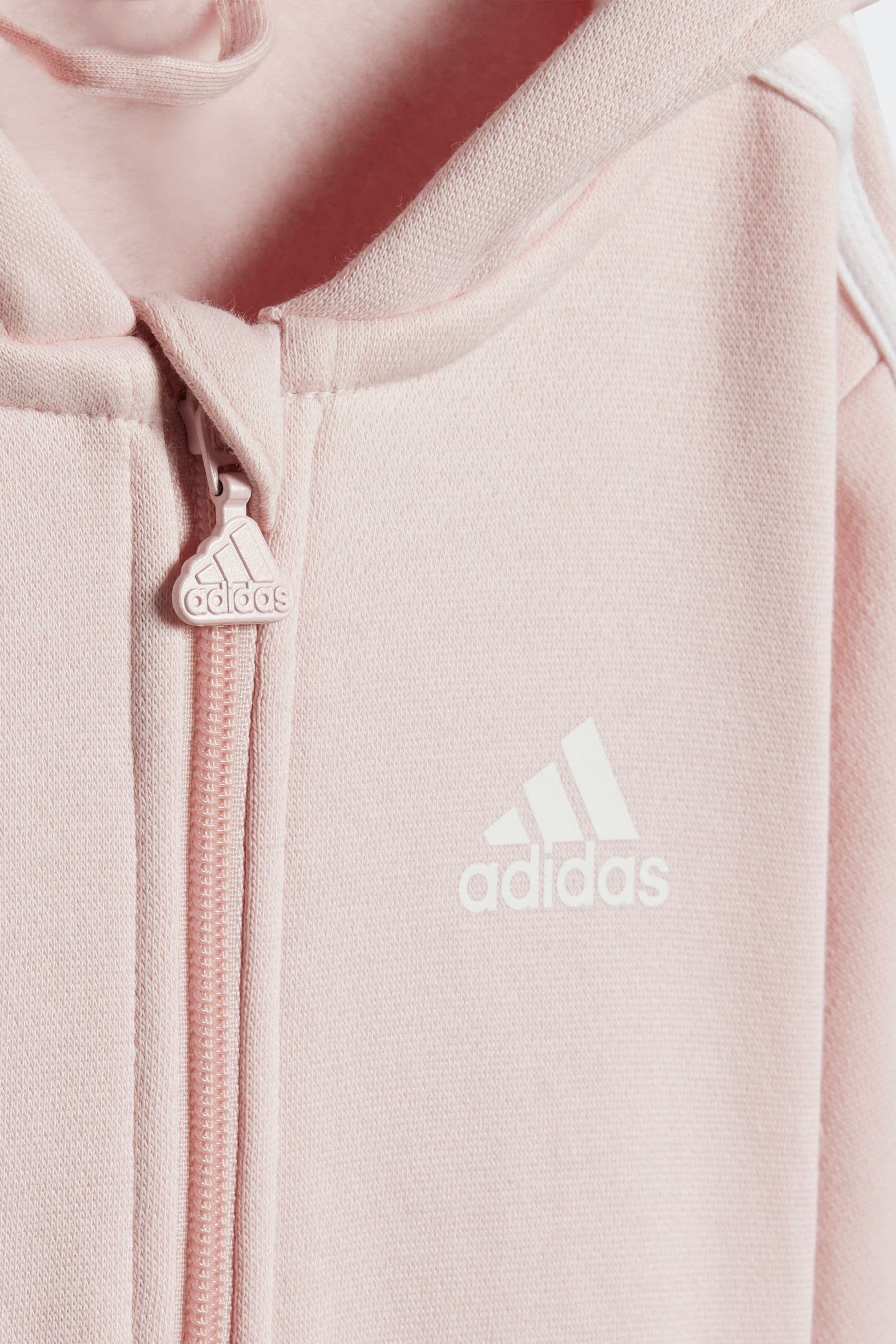 adidas Pink Kids Essentials Allover Print  Sweat Top Legging Set