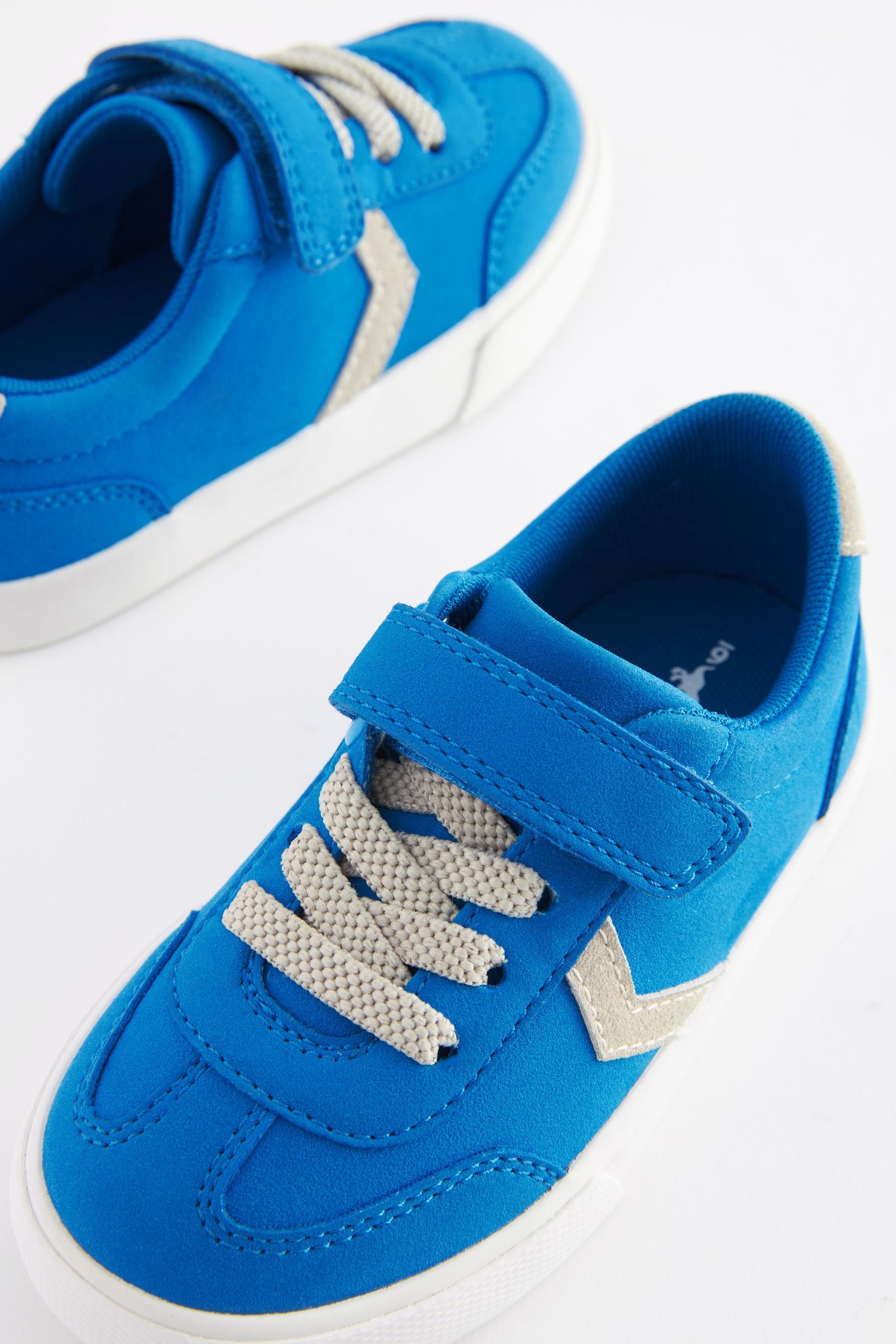 Cobalt Blue Standard Fit (F) Touch Fastening Chevron Trainers