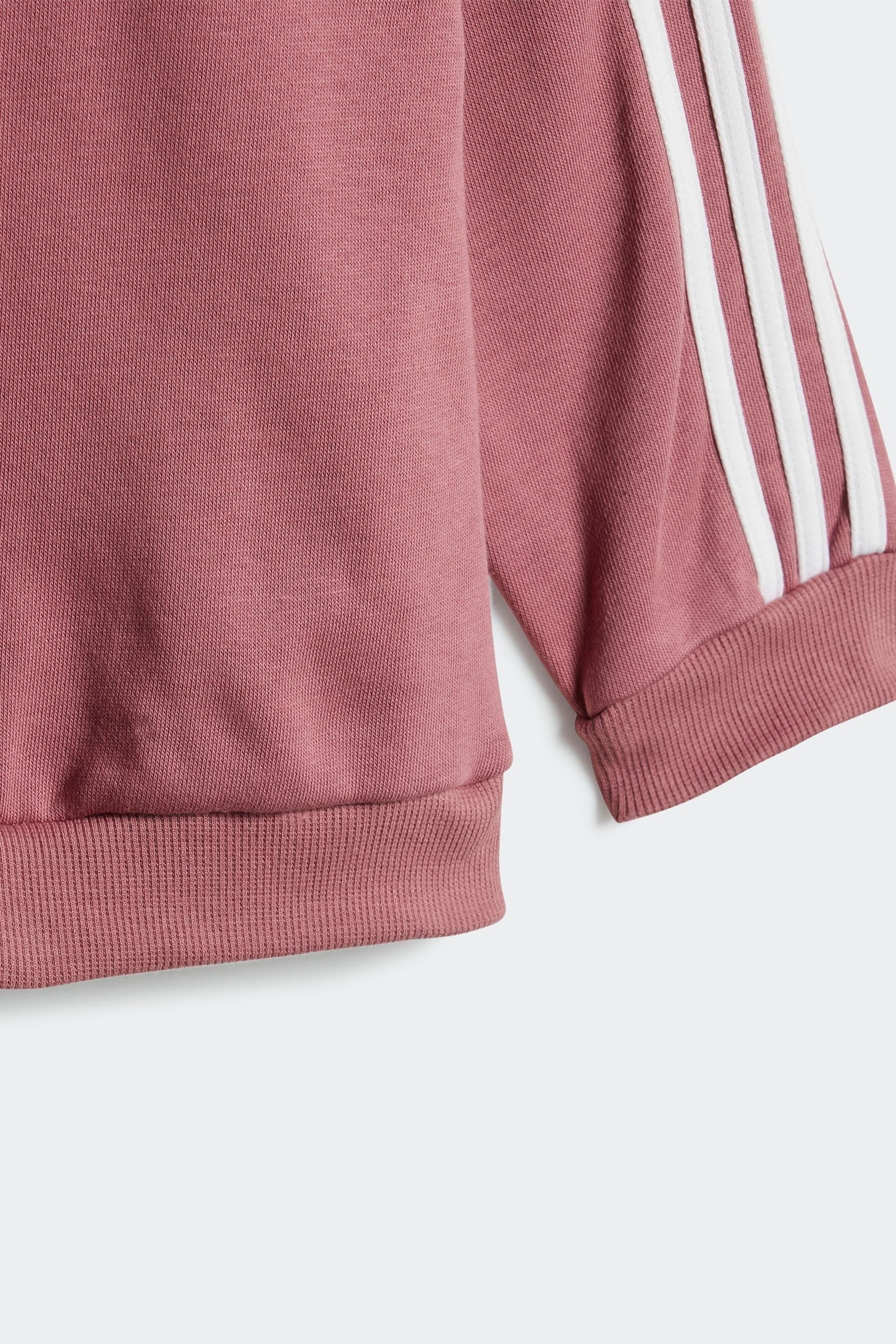 adidas Pink Kids Essentials 3-Stripes Tracksuit