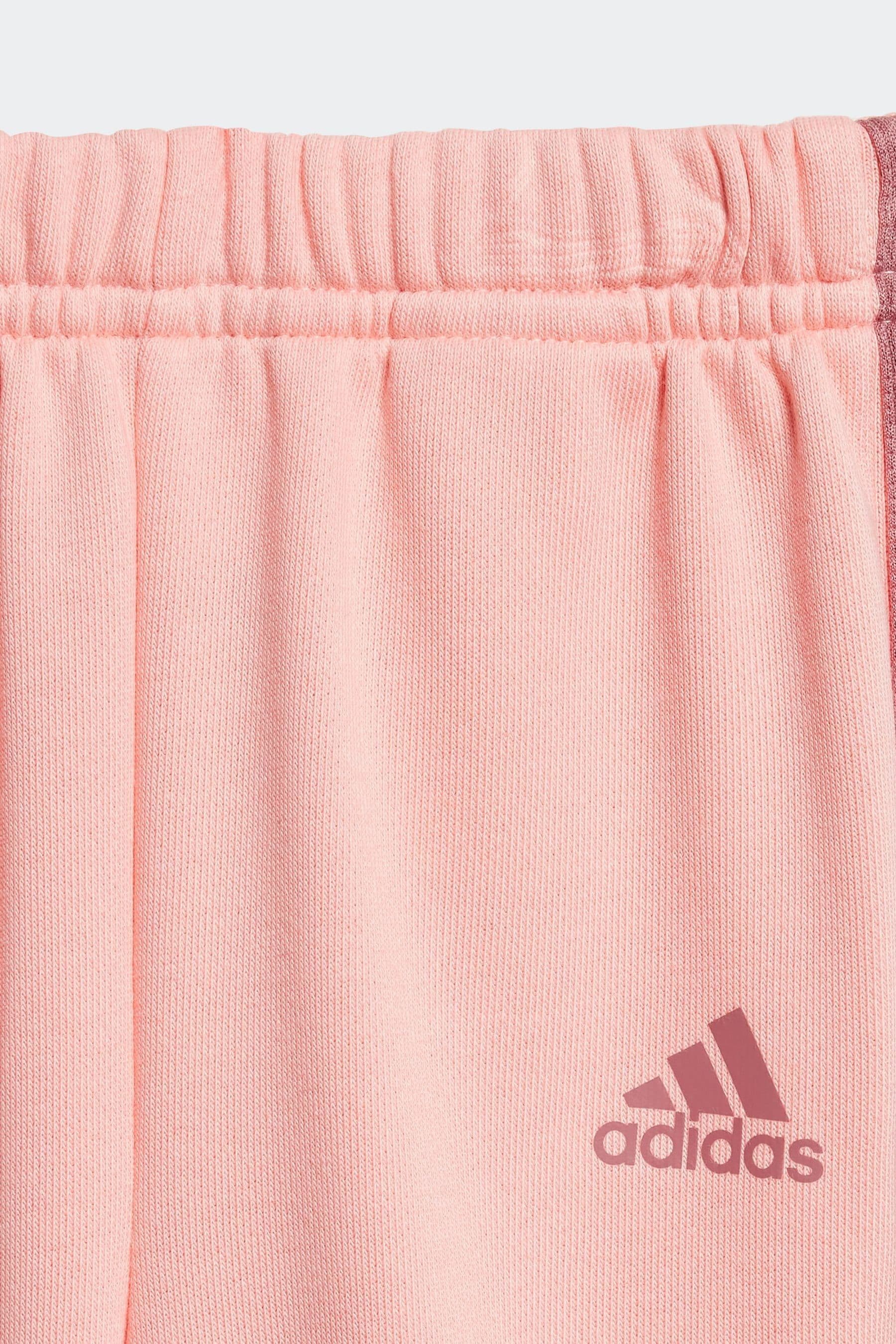 Pink adidas Kids Essentials Allover Print Joggers Set