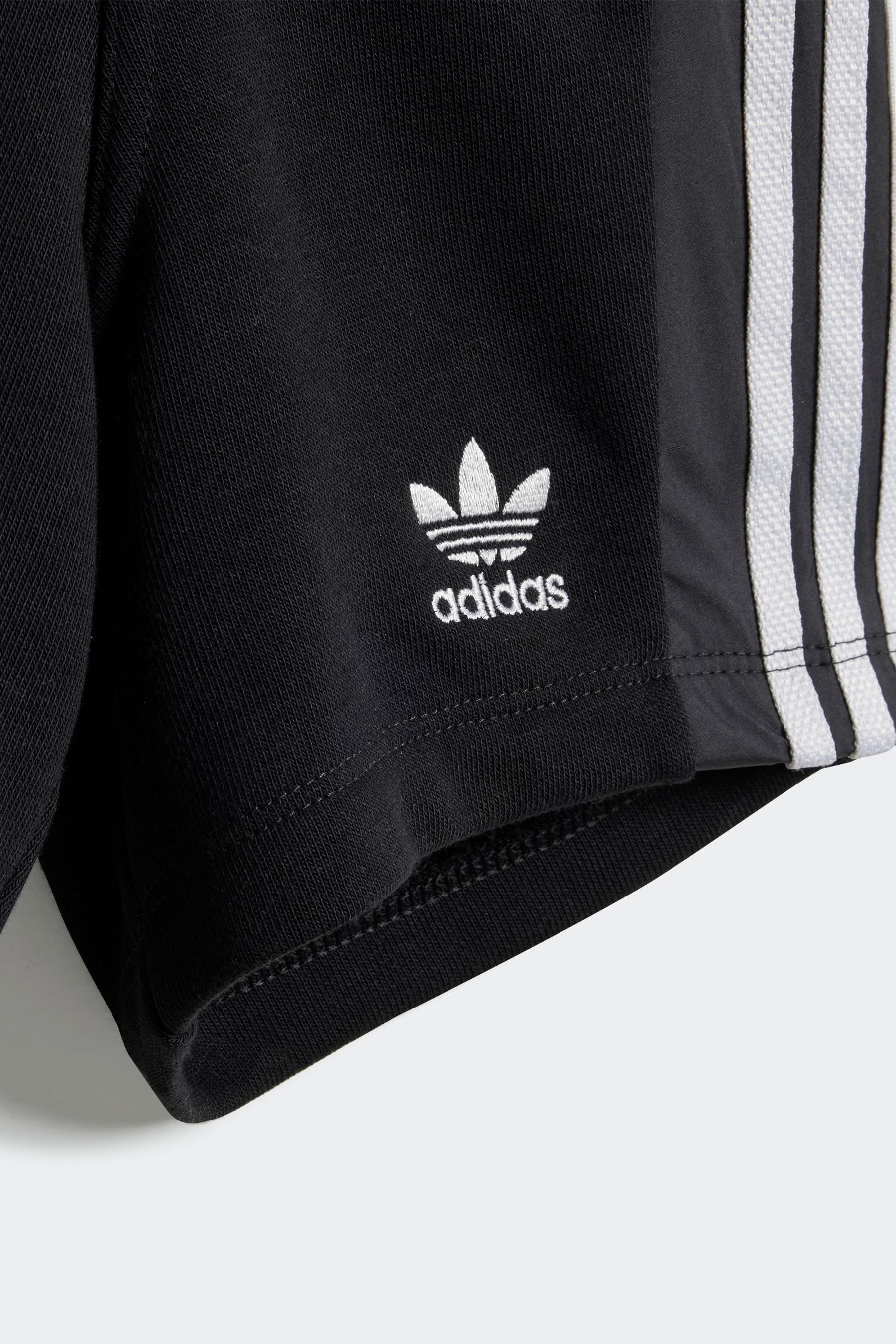 adidas Black 100% Cotton Shorts T-Shirt Set