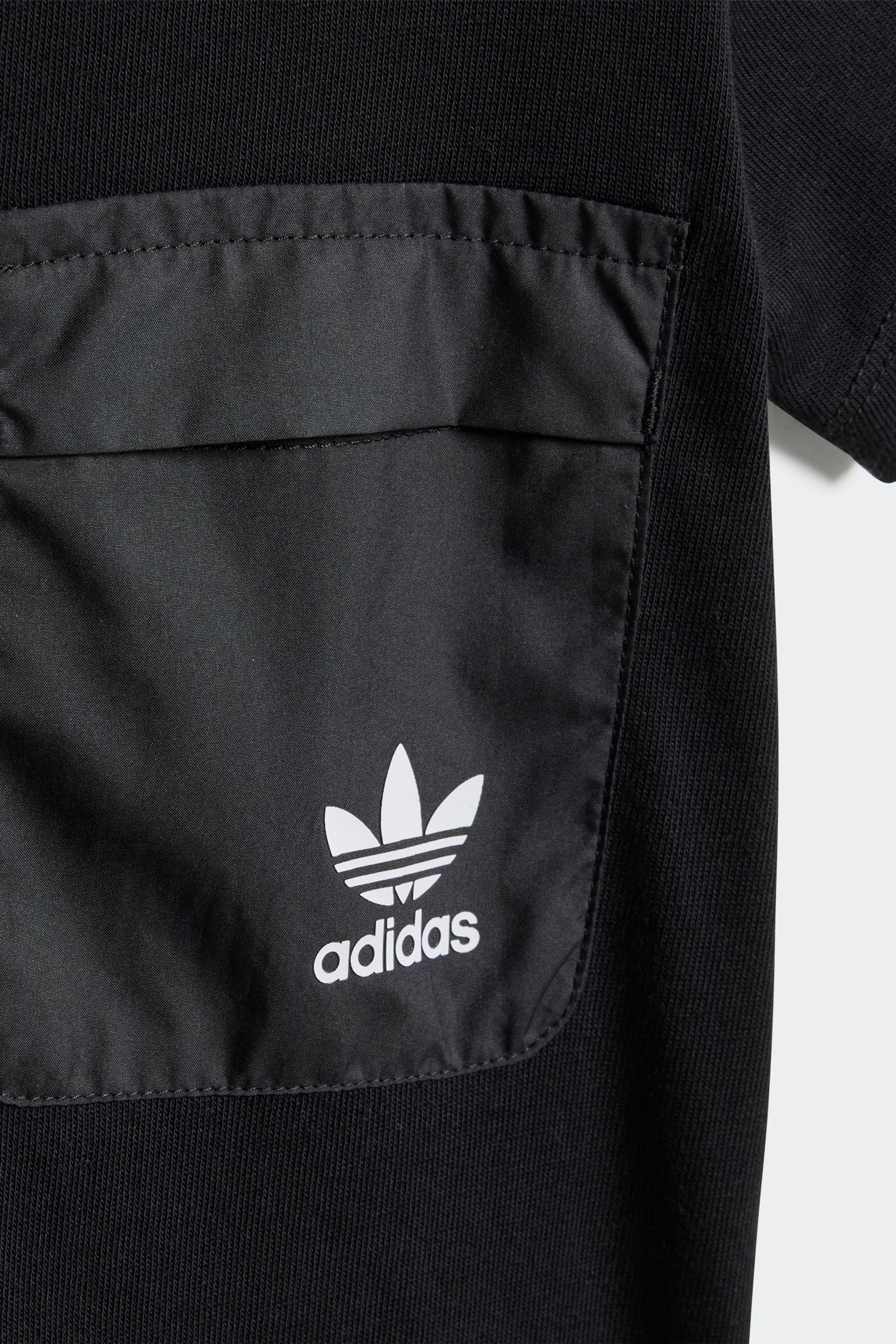 adidas Black 100% Cotton Shorts T-Shirt Set