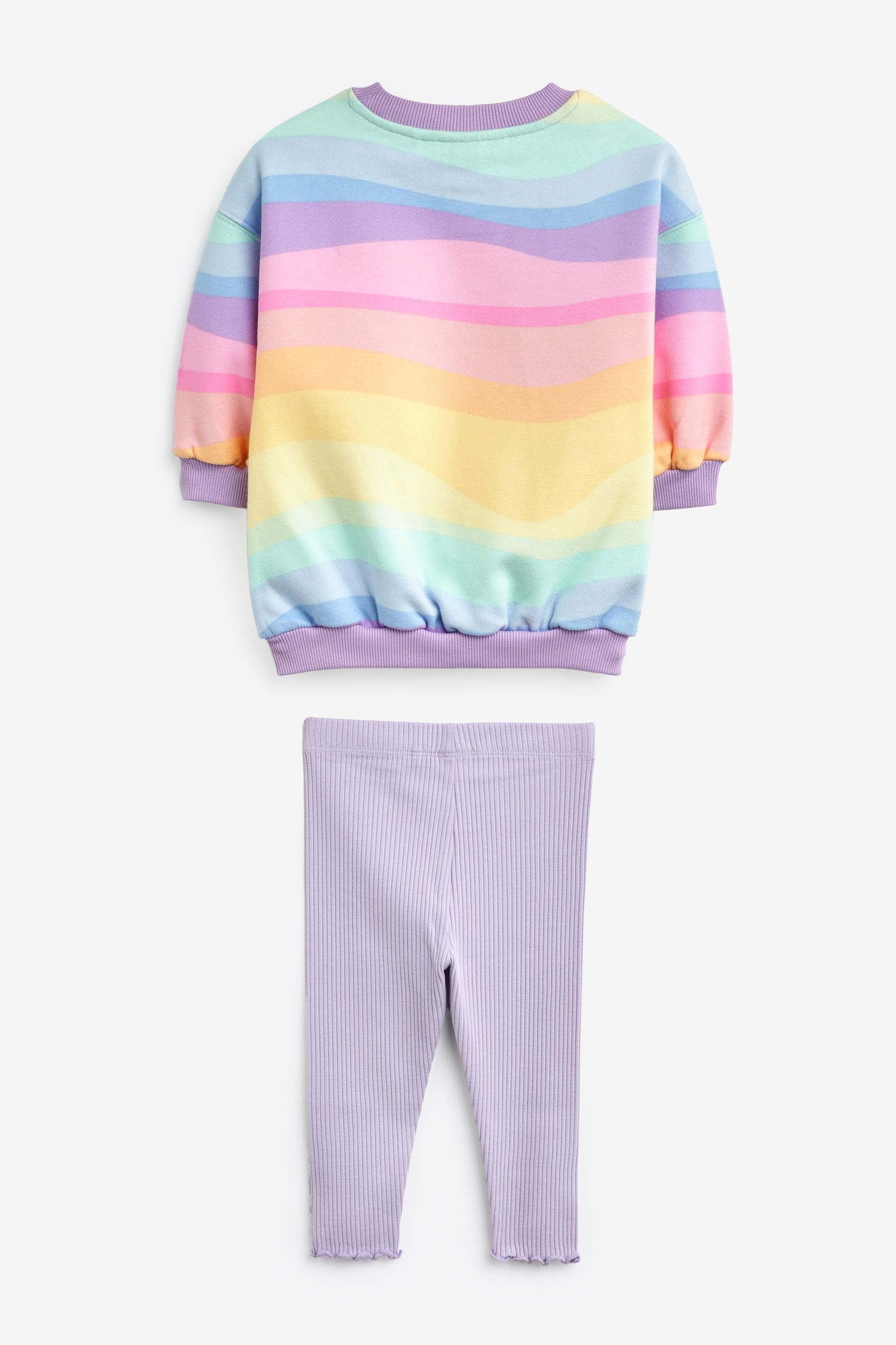 Rainbow Printed Sweatshirt and Leggings Set (3mths-7yrs)