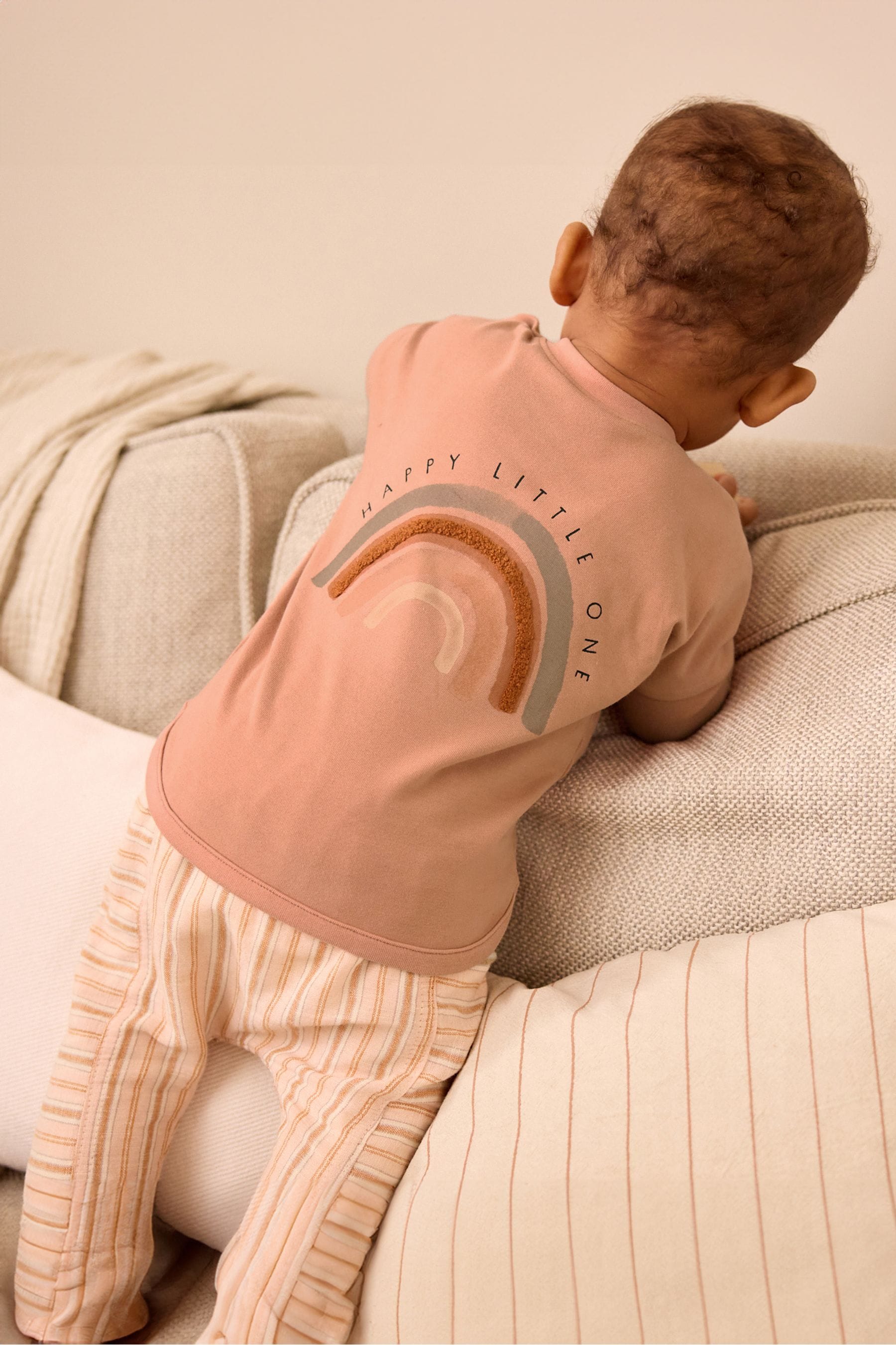 Rust Brown Baby Top And Leggings Set (0mths-3yrs)