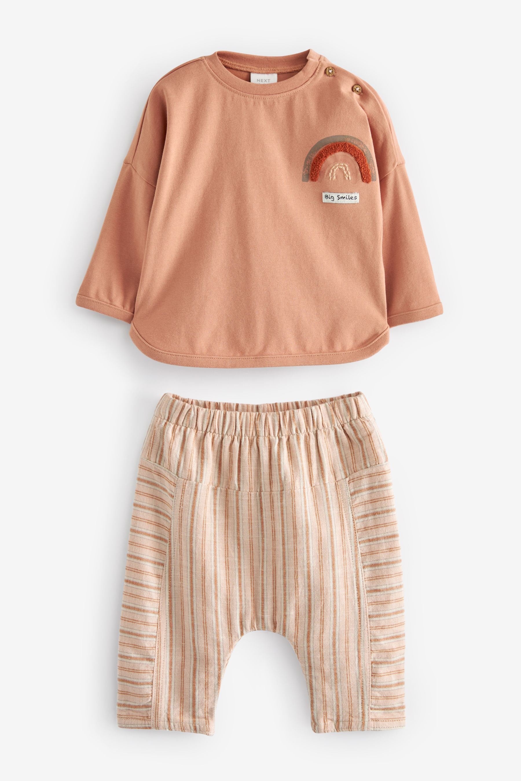 Rust Brown Baby Top And Leggings Set (0mths-3yrs)