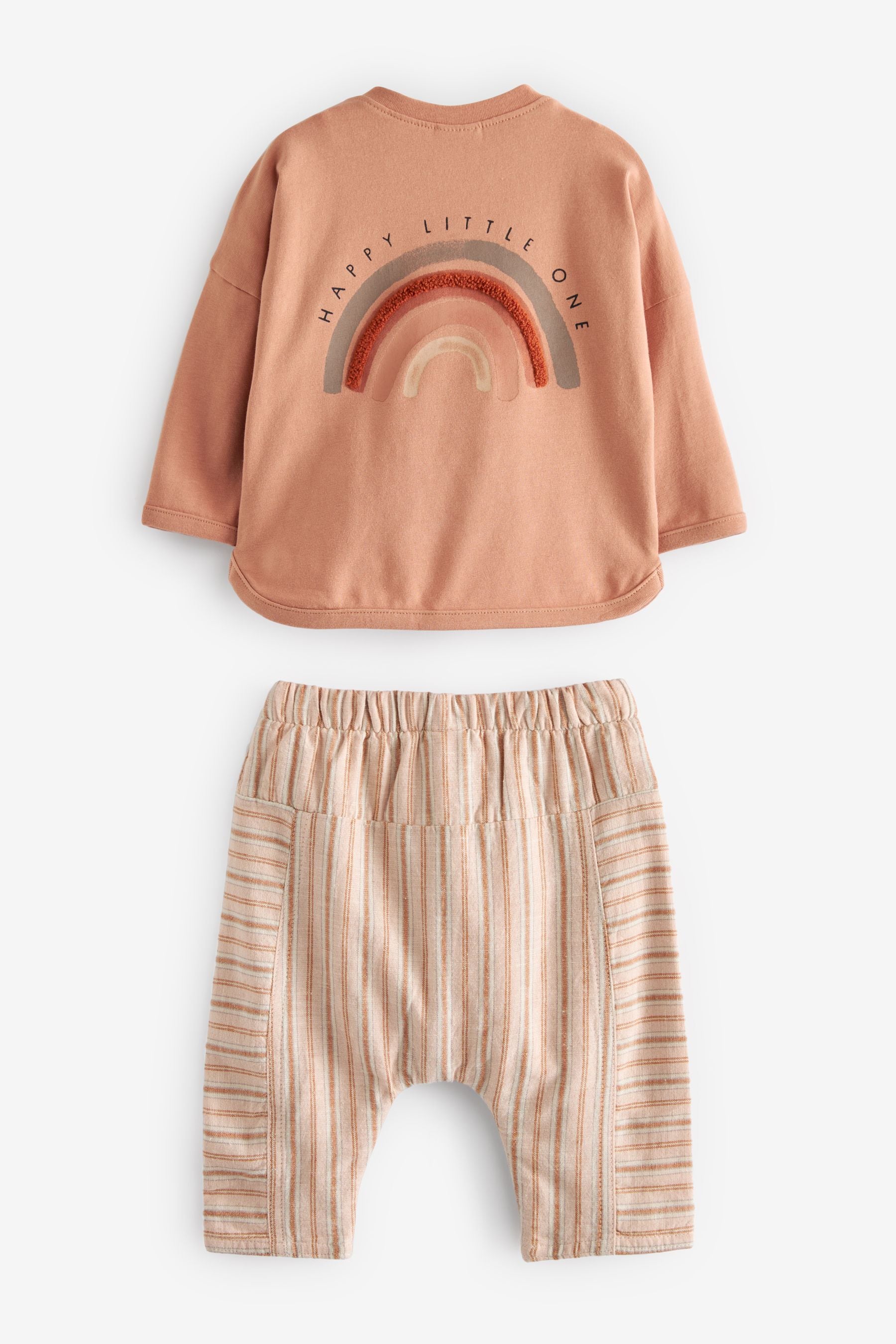 Rust Brown Baby Top And Leggings Set (0mths-3yrs)