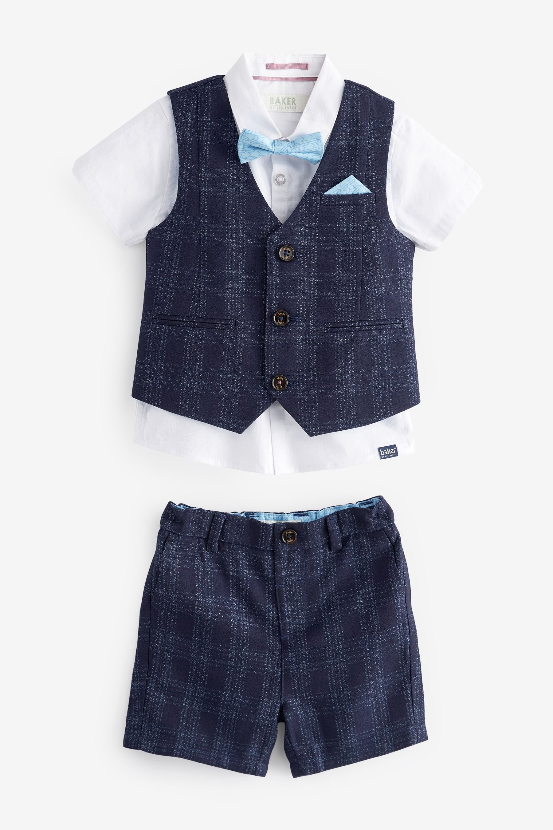 Baker by Ted Baker Shirt Waistcoat and Short Set