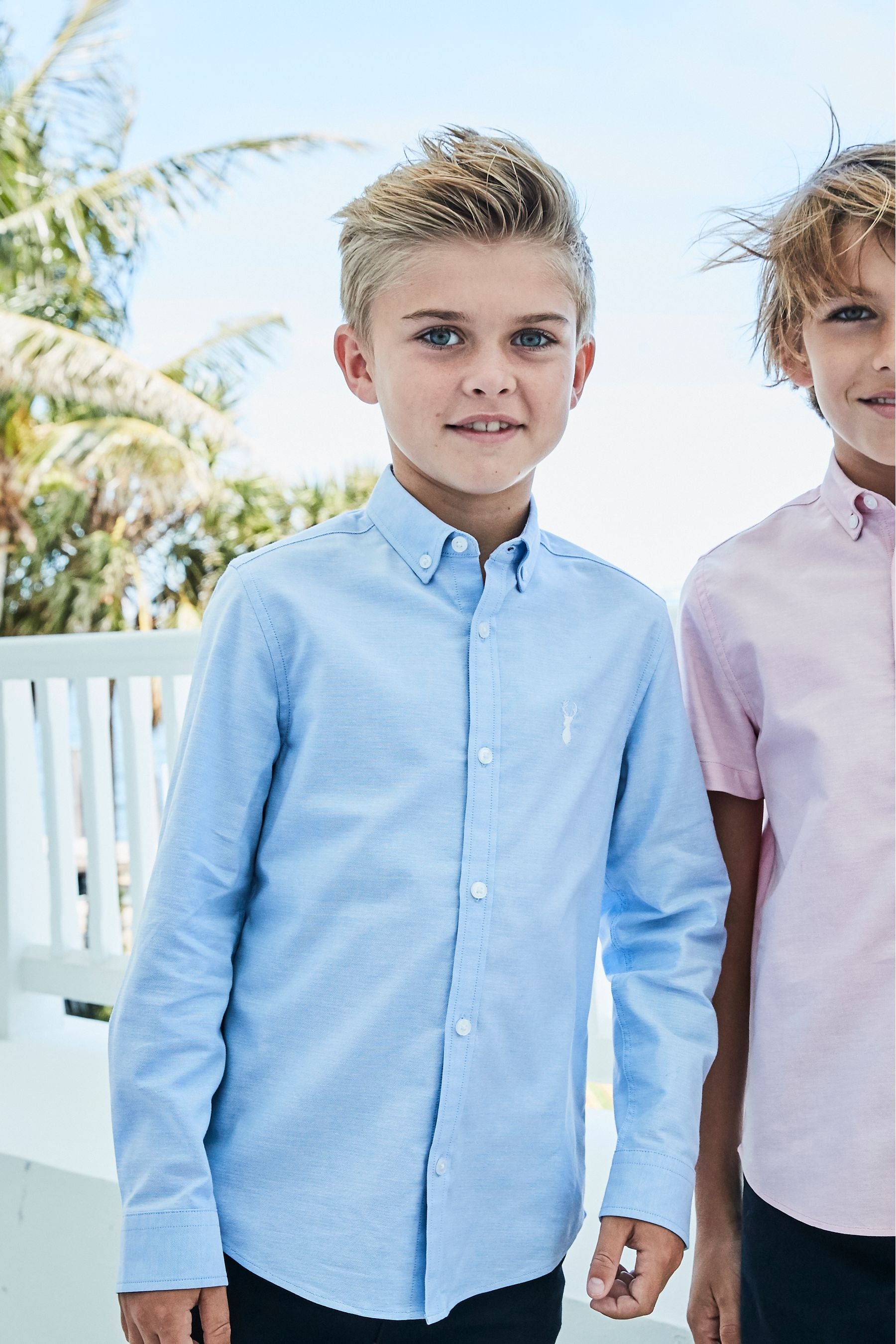 Blue Single Oxford Shirt (3-16yrs)