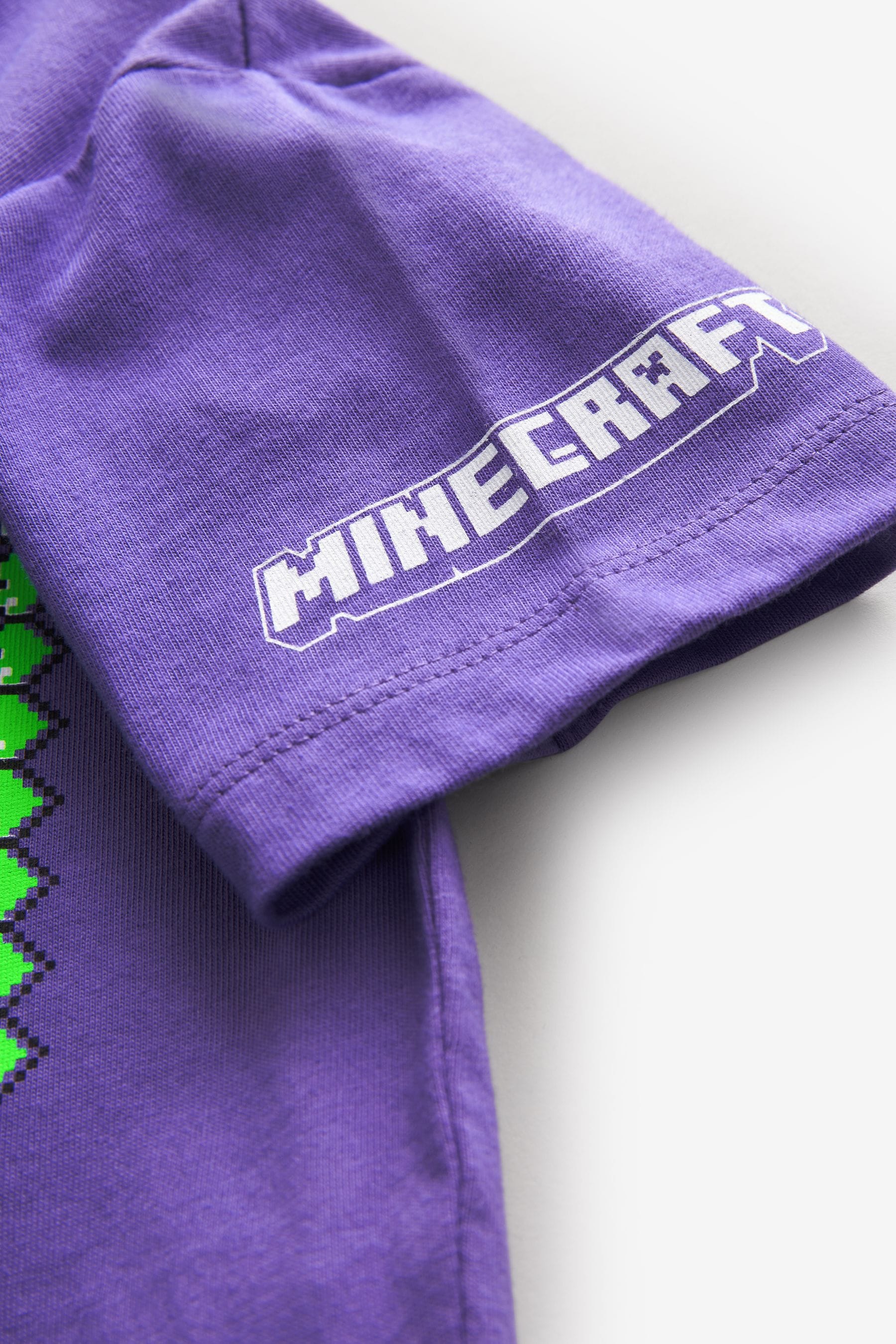 Purple 100% Cotton Licensed Minecraft T-Shirt (4-16yrs)