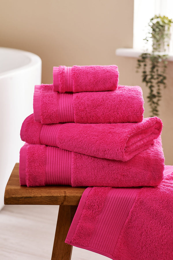 Pink Bright Hot Towel