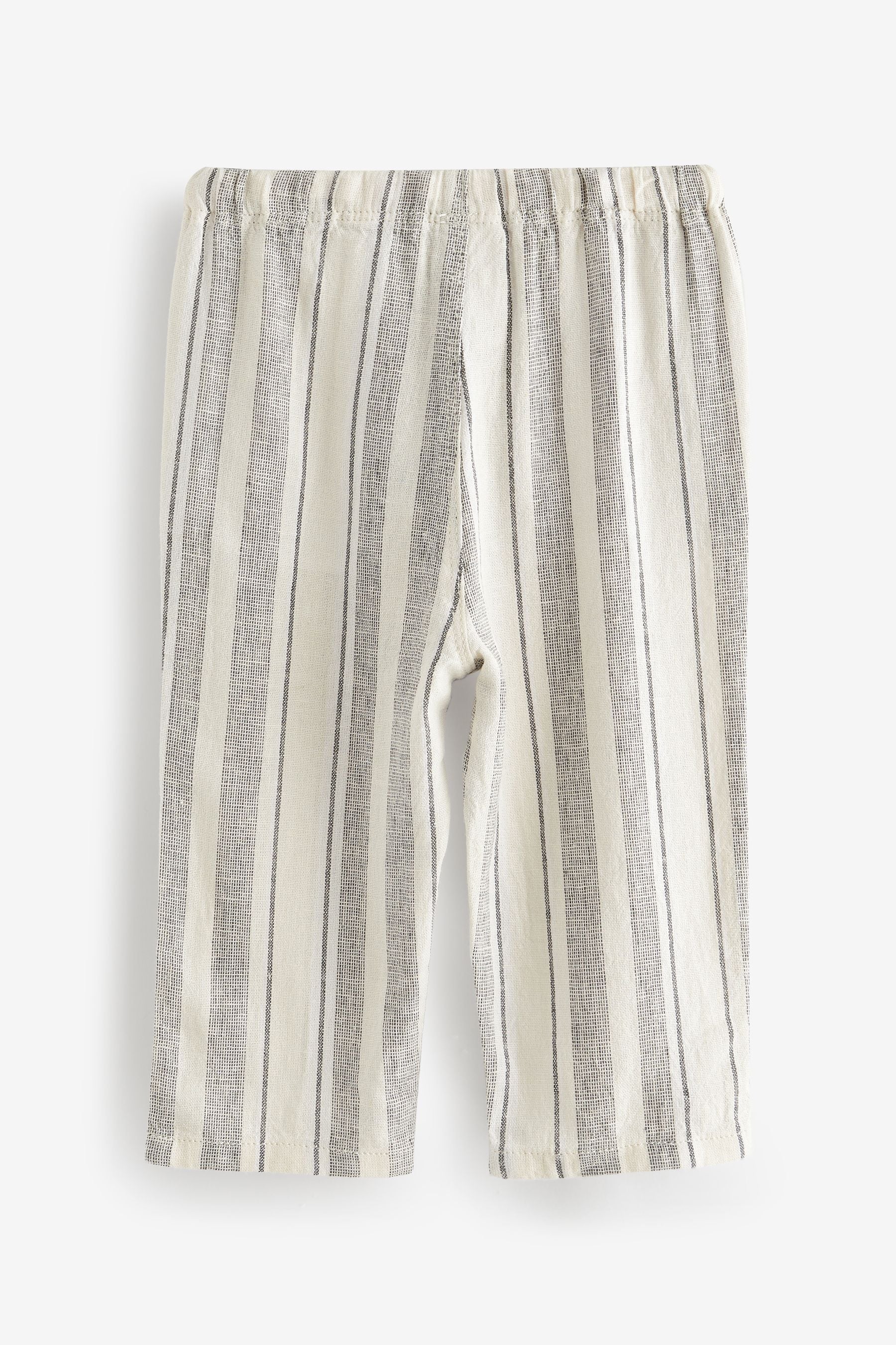 Stripe Loose Fit Pull-On Linen Blend Trousers (3mths-7yrs)