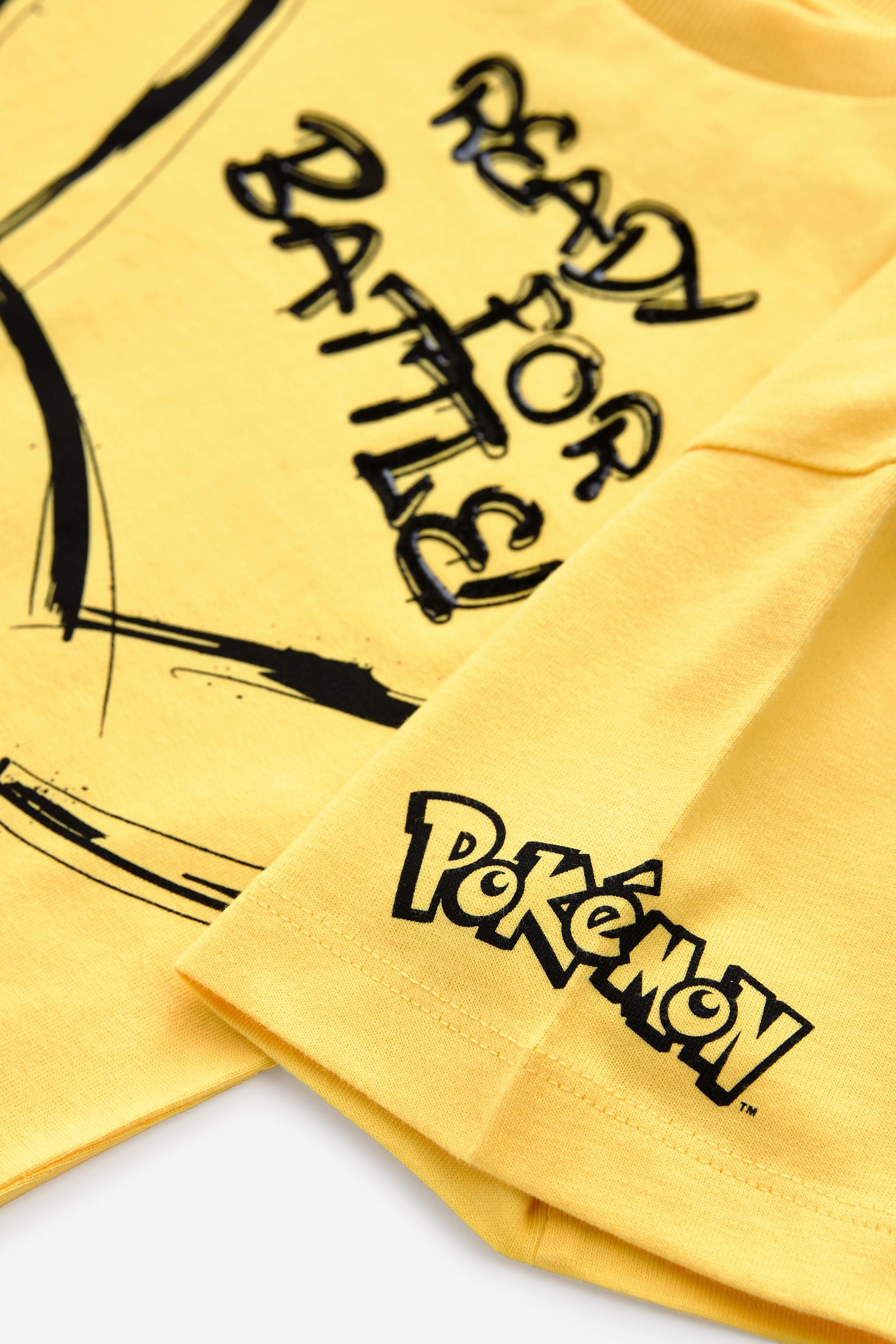 Pikachu Yellow Pokémon License Short Sleeve T-Shirt (4-16yrs)