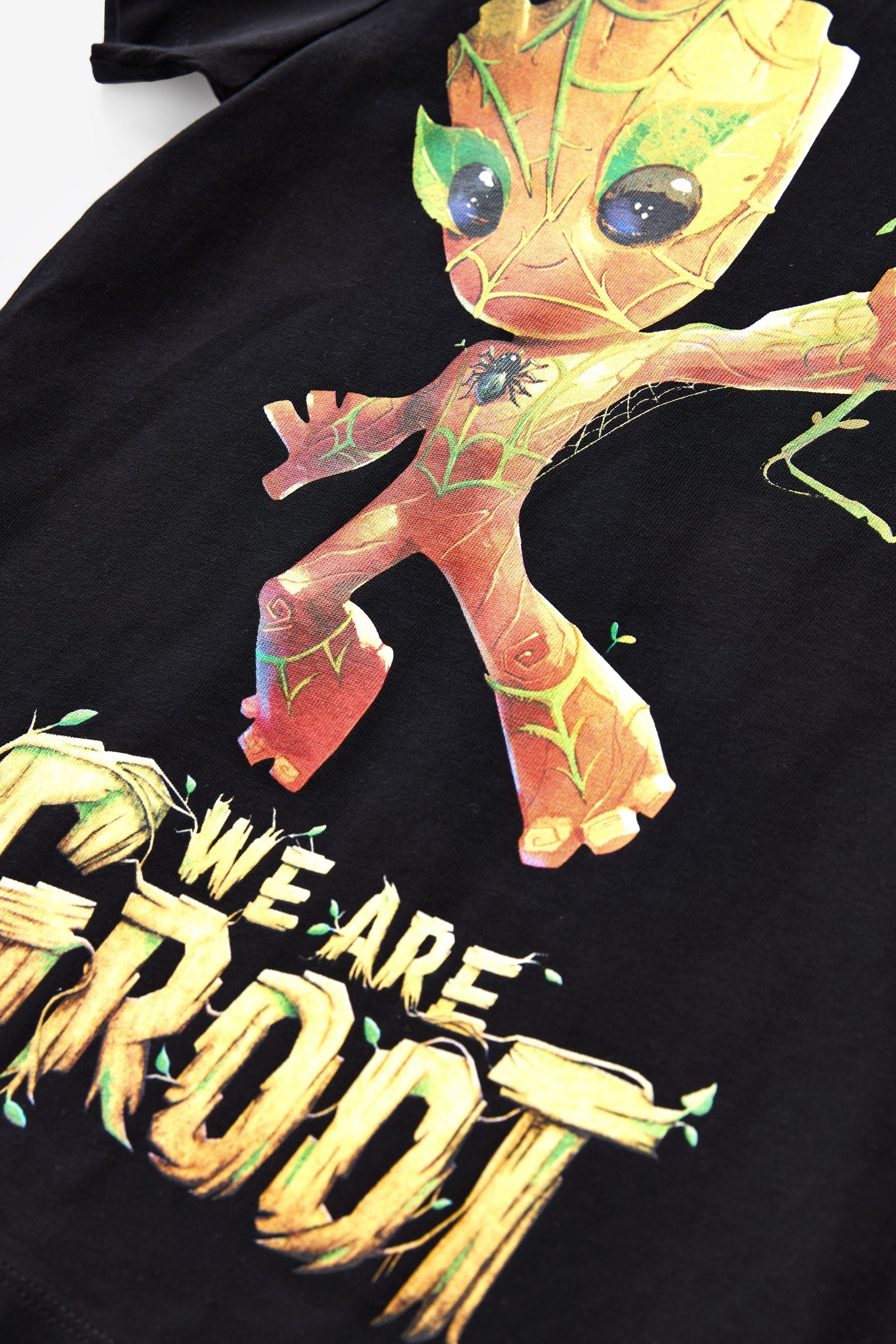 Black Licensed Marvel Groot T-Shirt by Next (3-16yrs)