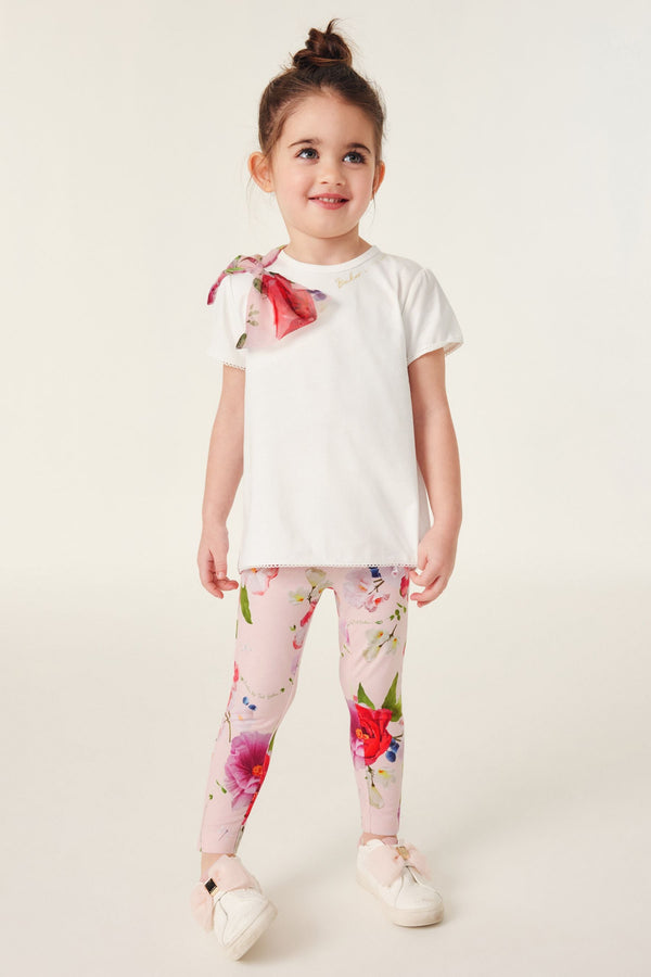 Baker by Ted Baker Organza Bow T-Shirt and Legging Set