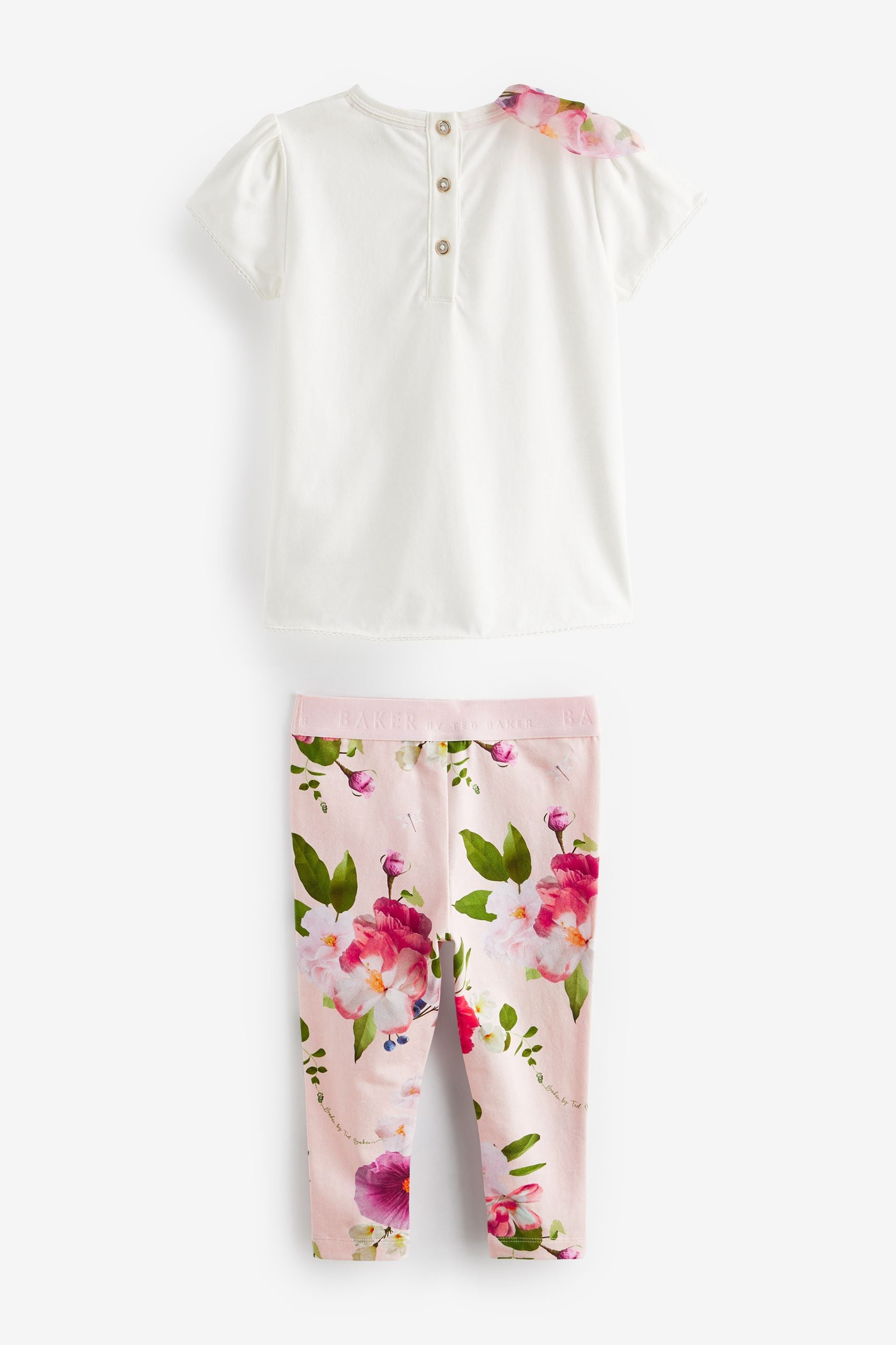 Baker by Ted Baker Organza Bow T-Shirt and Legging Set