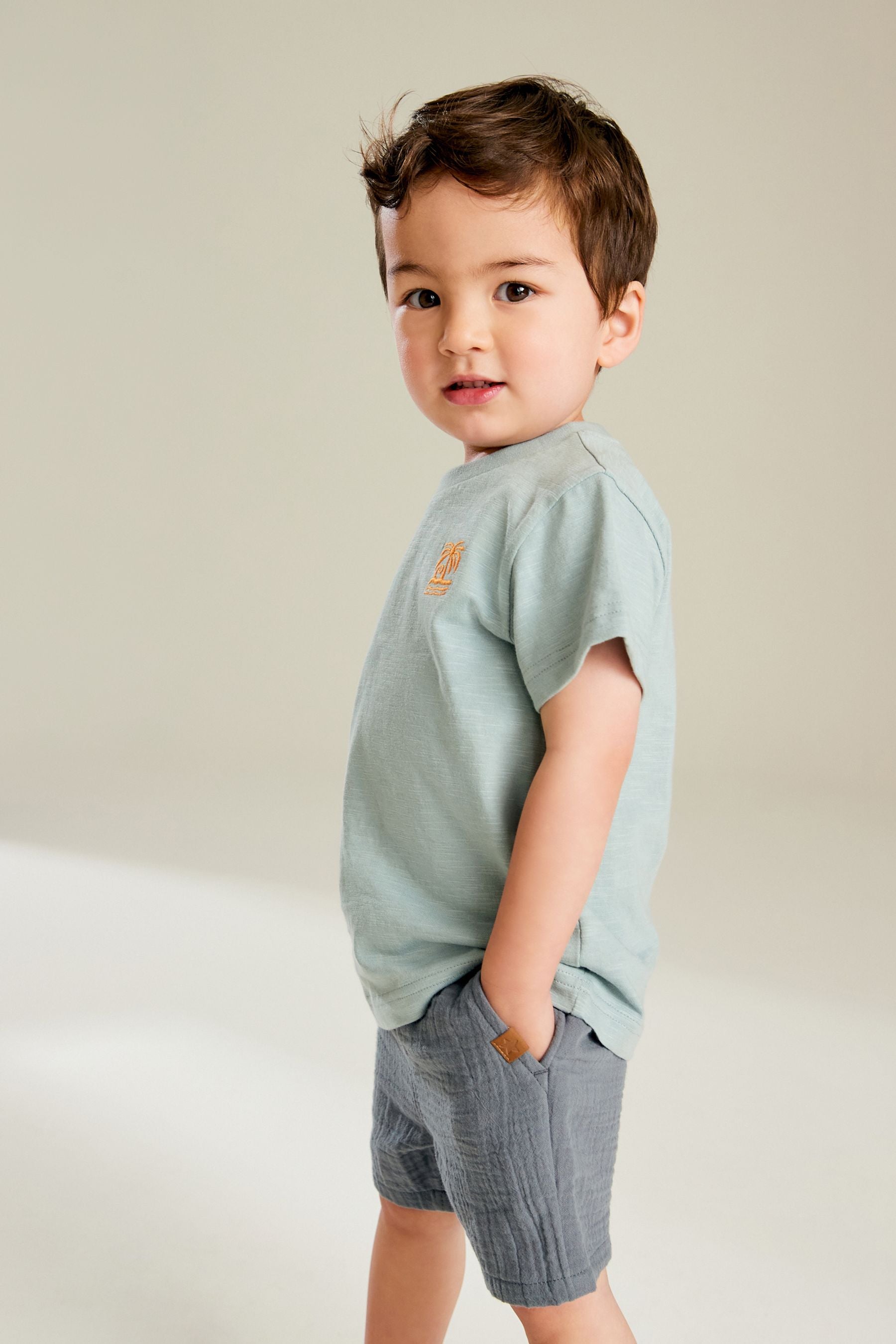 Neutral 100% Cotton Short Sleeve T-Shirts 5 Pack (3mths-7yrs)