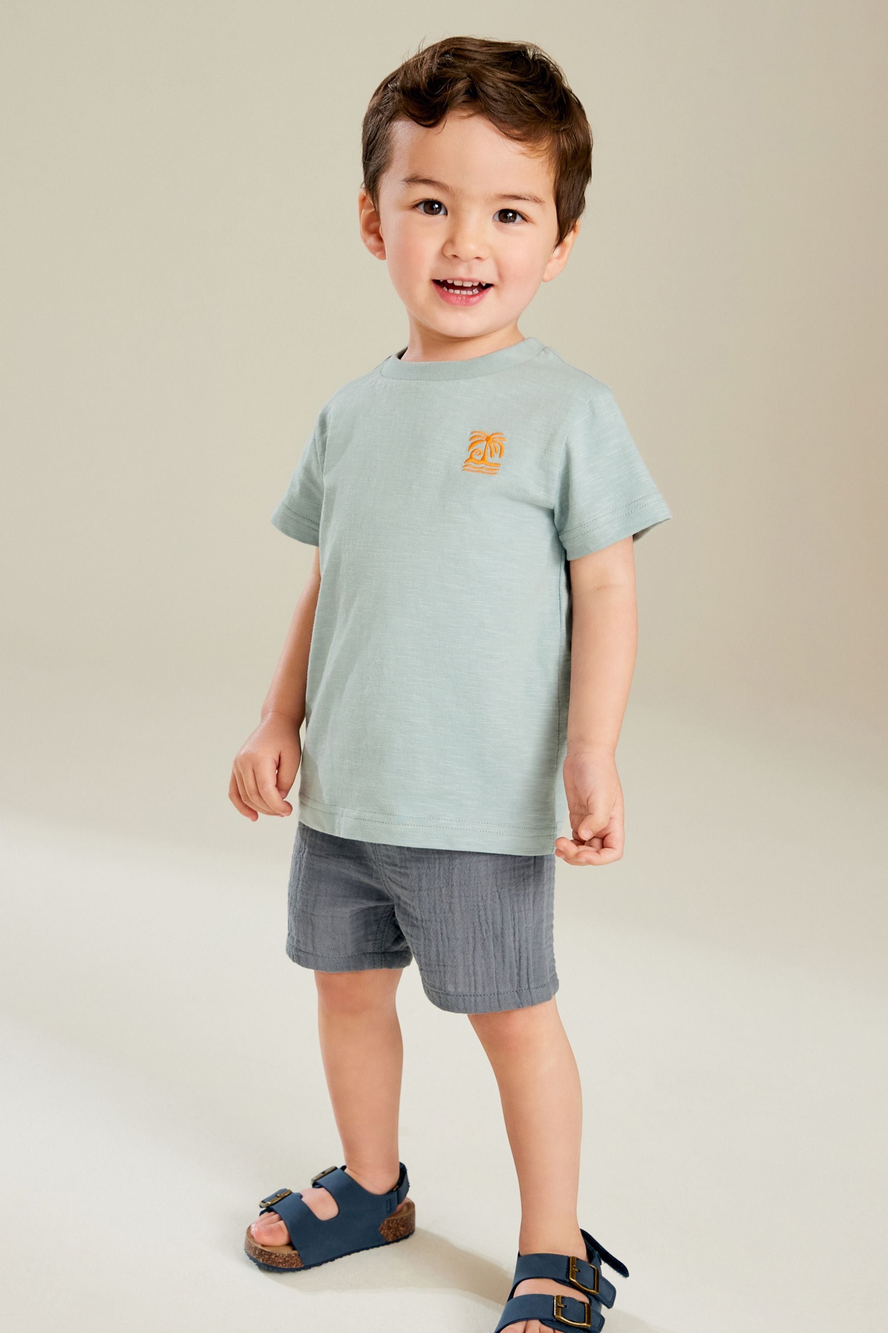 Neutral 100% Cotton Short Sleeve T-Shirts 5 Pack (3mths-7yrs)