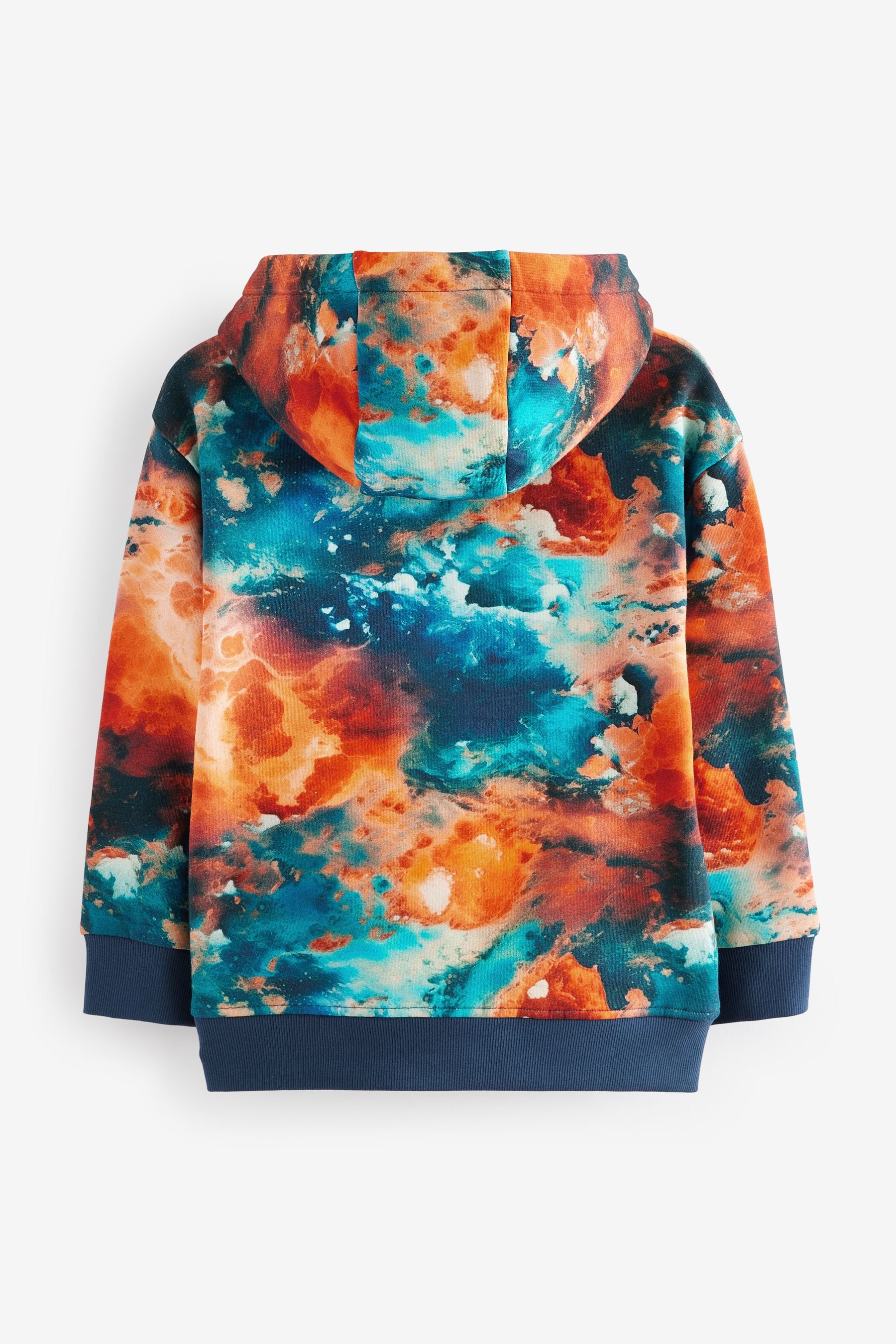 Orange Digital Graphic Hoodie (3-16yrs)