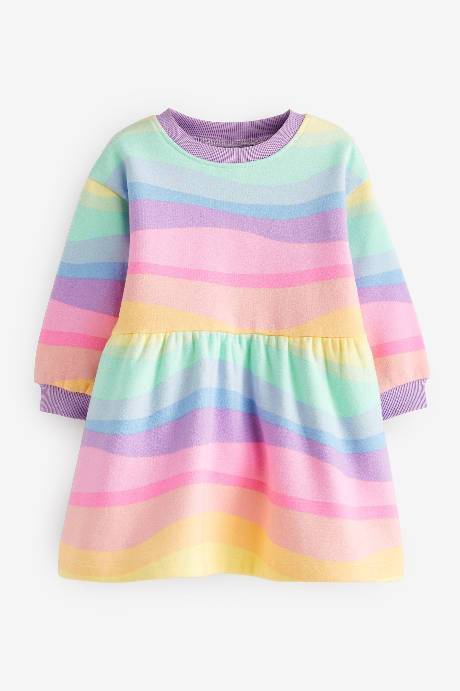 Rainbow Printed Sweat Dress (3mths-7yrs)