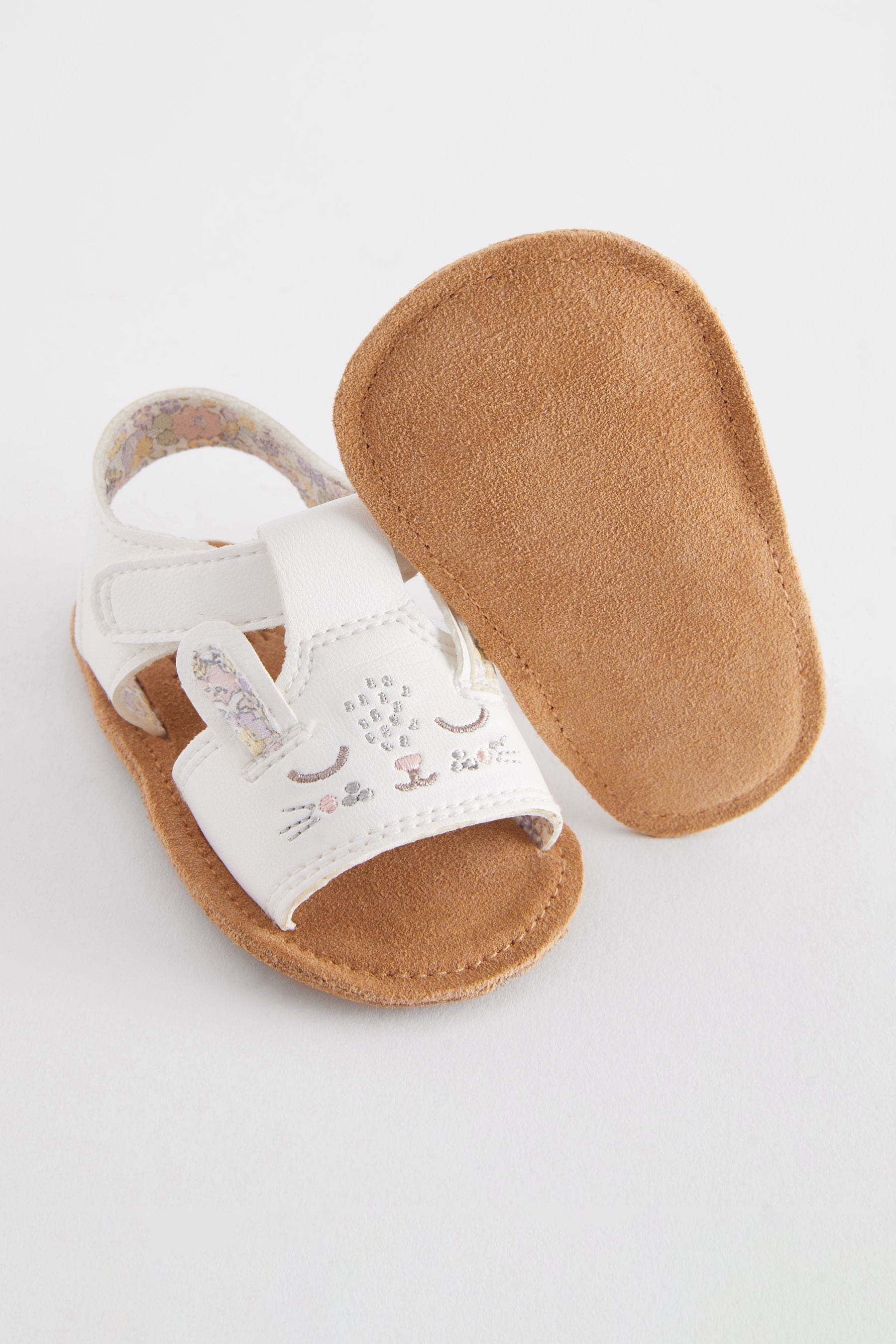 White Character Baby Sandals (0-24mths)