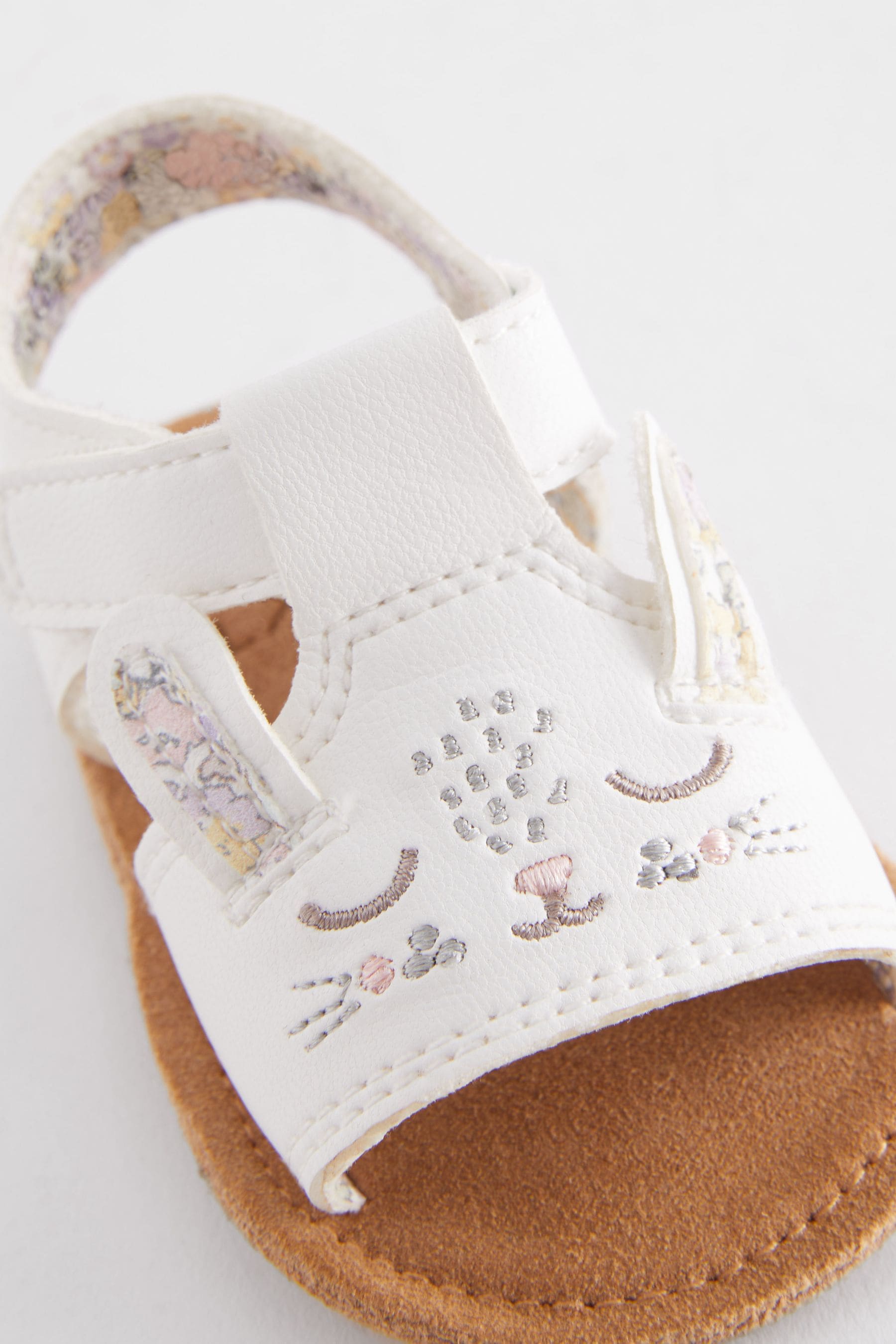 White Character Baby Sandals (0-24mths)