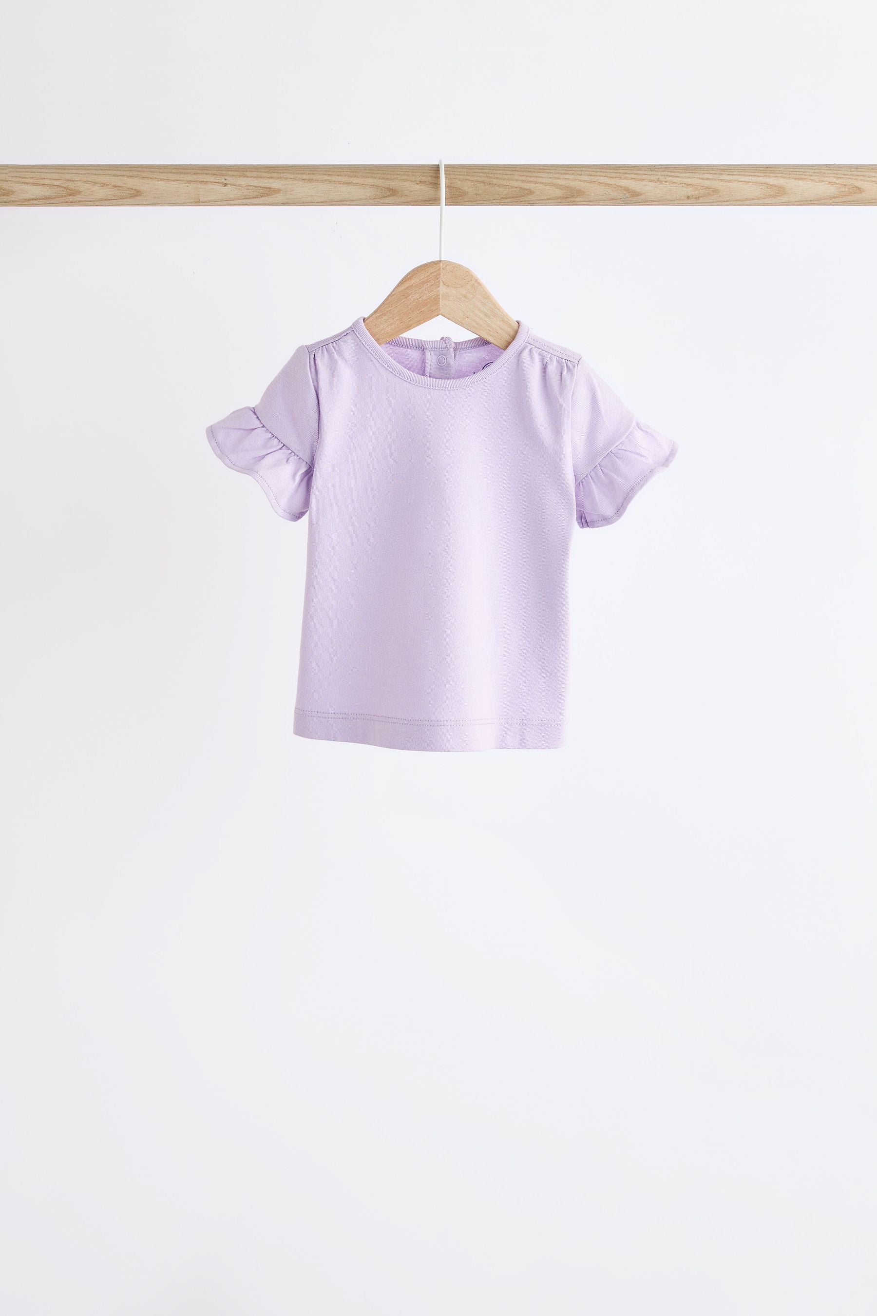 Multi Pastel Baby Short Sleeve Top 4 Pack