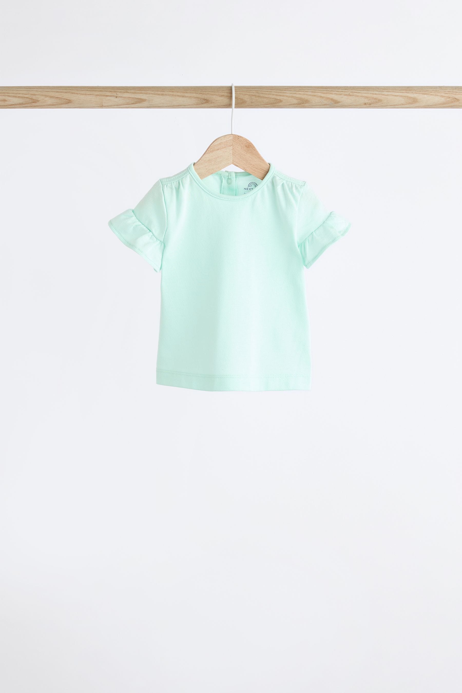 Multi Pastel Baby Short Sleeve Top 4 Pack