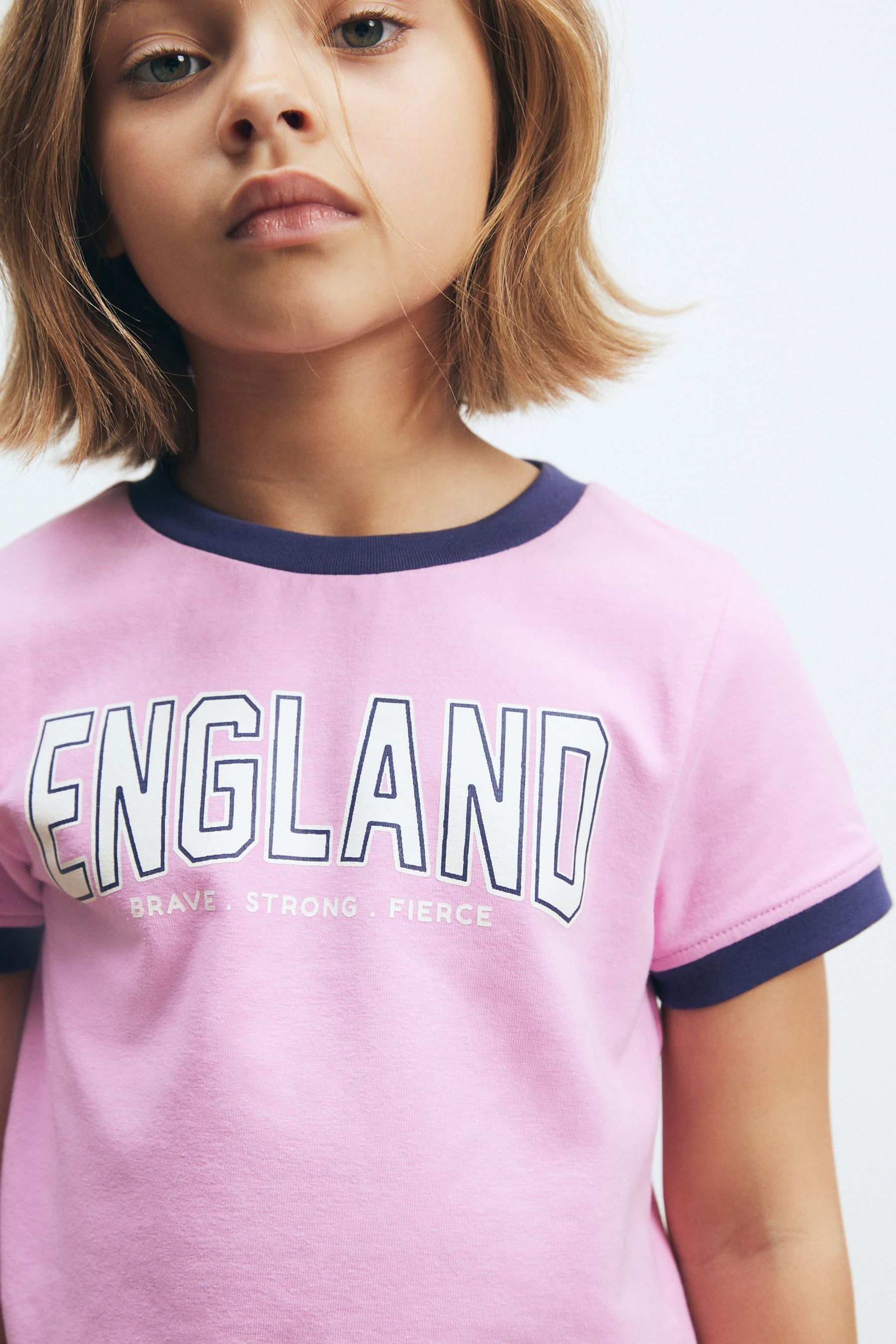 Pink Football Boxy T-Shirt (3-16yrs)