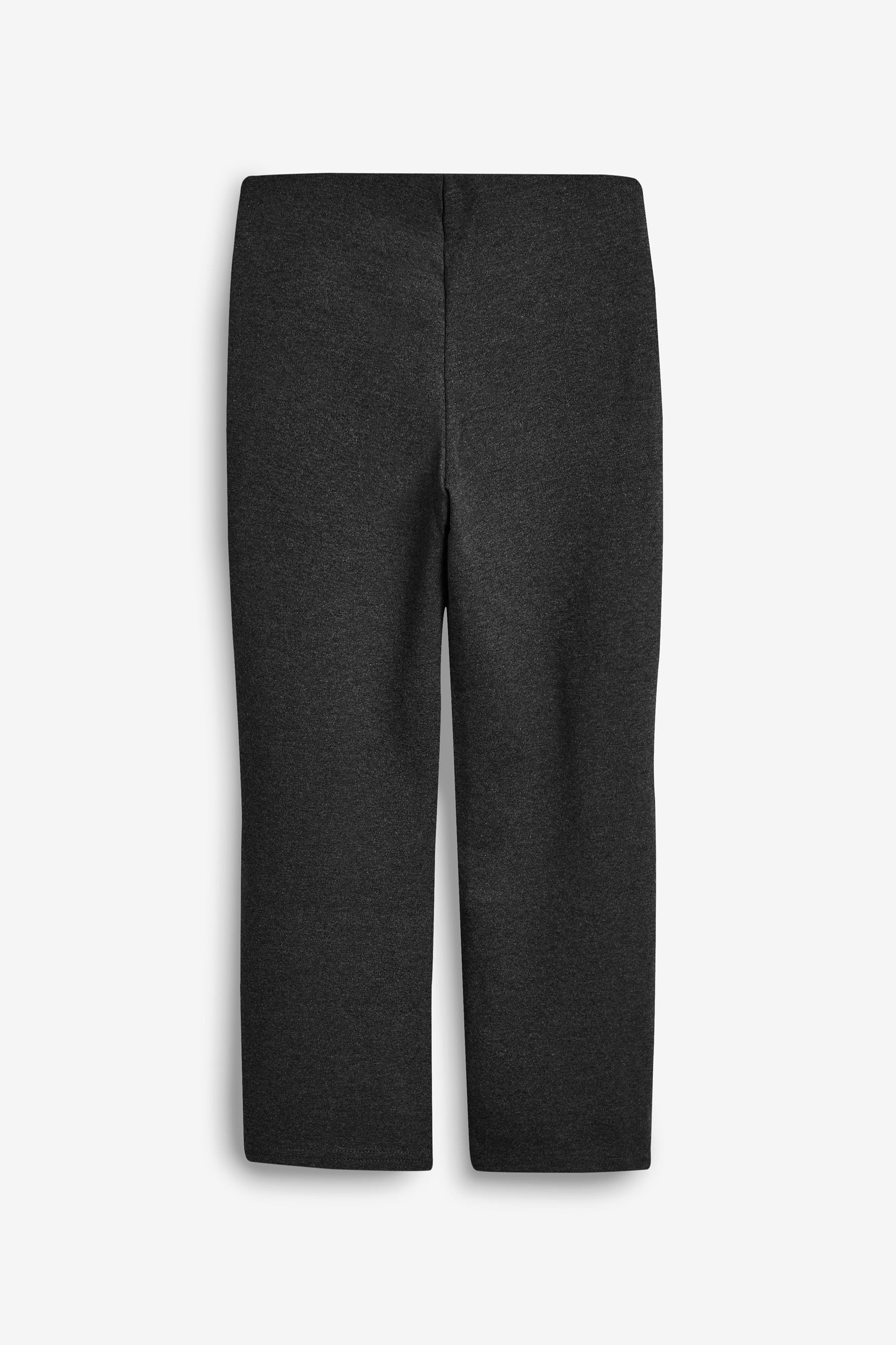 Charcoal Grey Cotton Rich Jersey Stretch Pull-On Boot Cut School Trousers (3-16yrs)