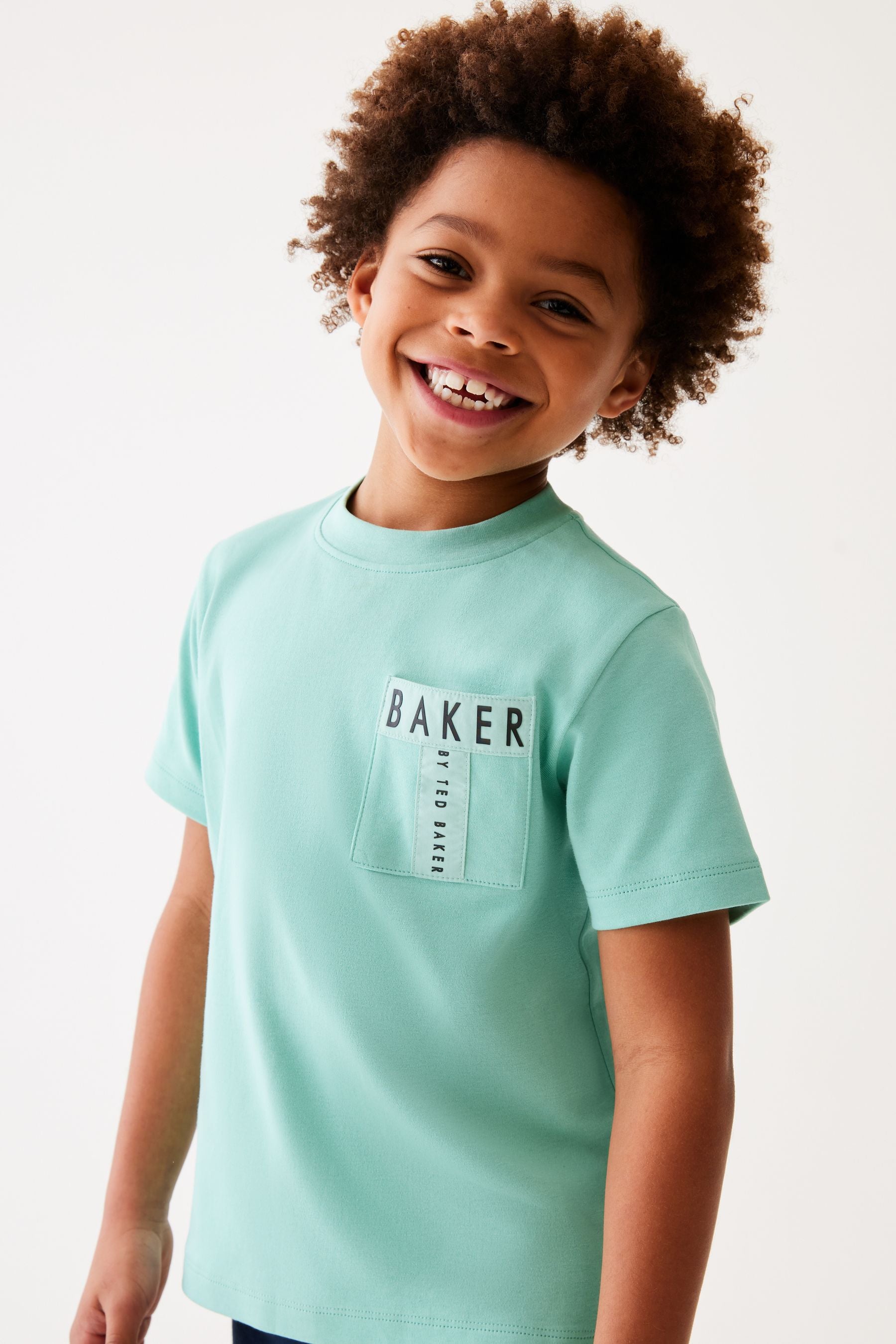 Baker by Ted Baker Nylon Pocket 100% Cotton T-Shirt