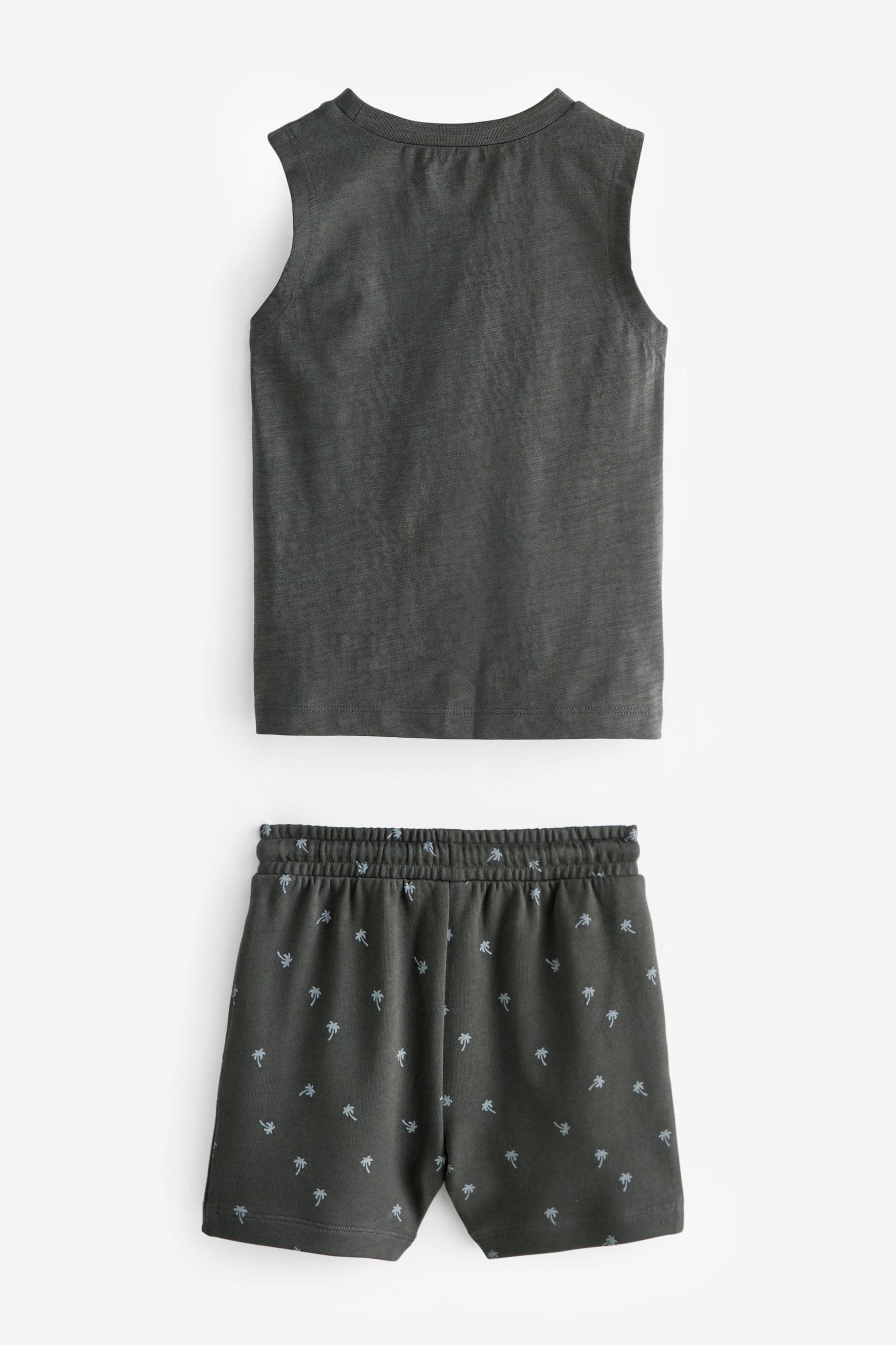 Charcoal Grey Vest and Shorts Set (3mths-7yrs)