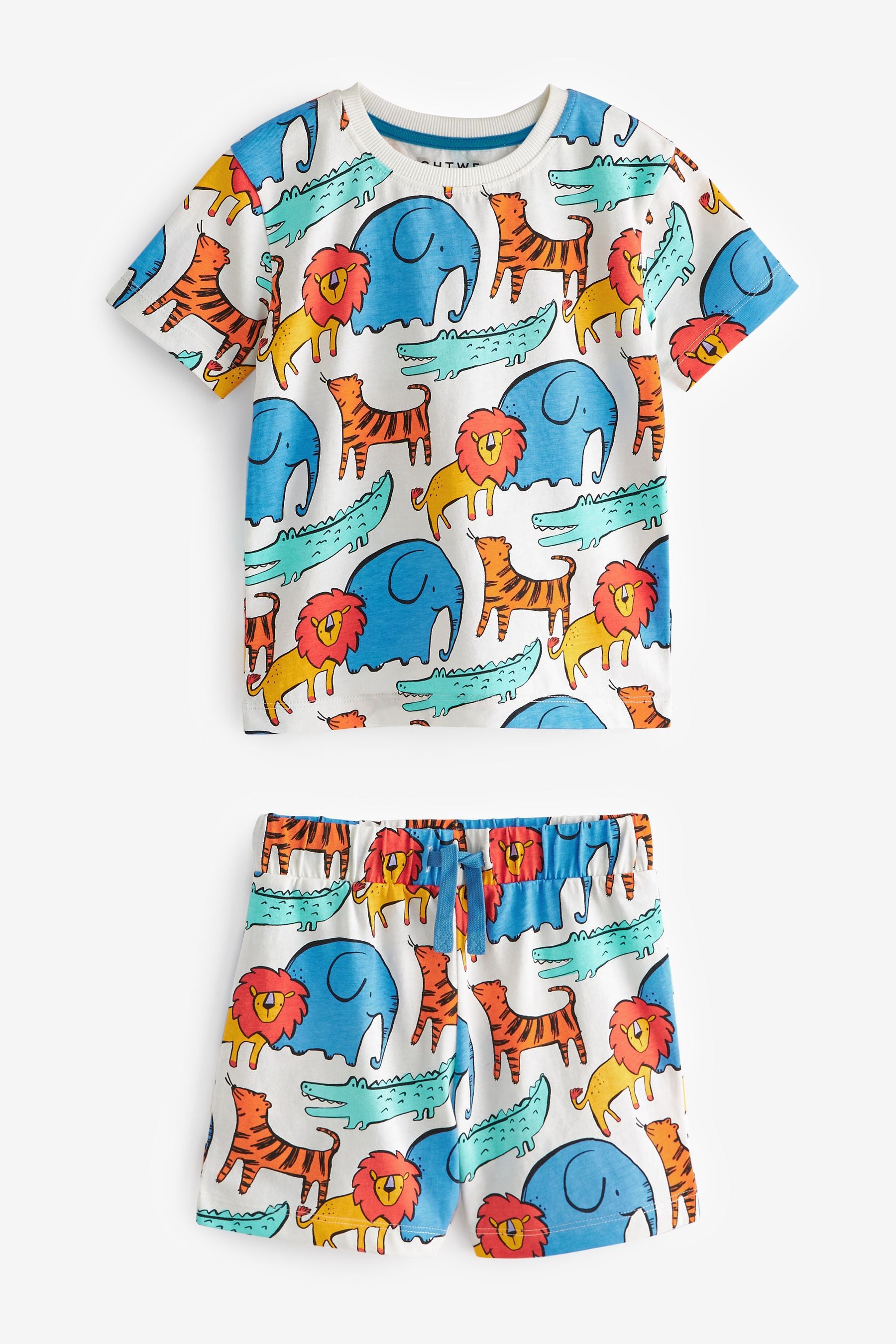 Bright Animal Short Sleeve 3 Pack Pyjama Set (9mths-12yrs)