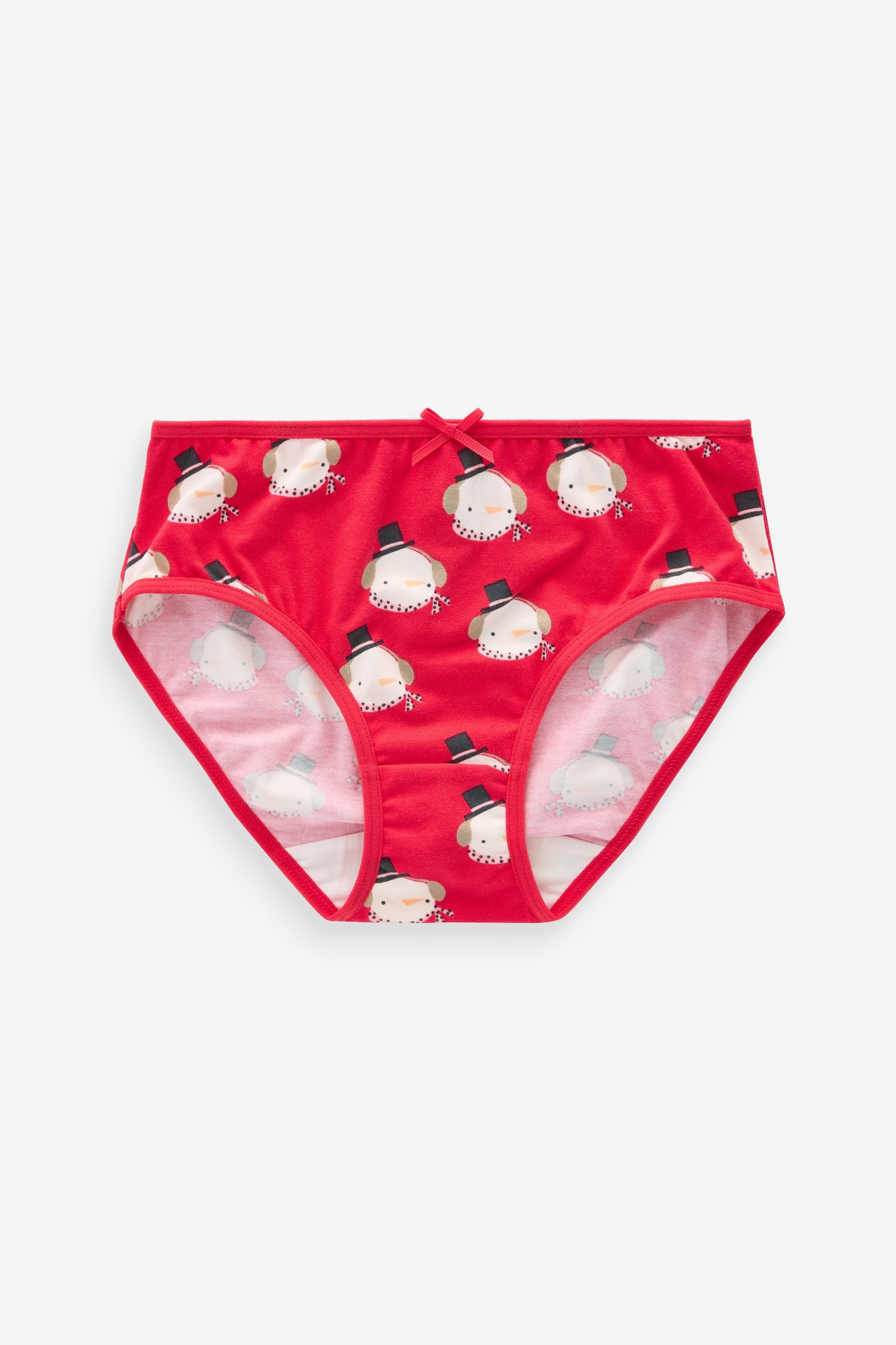 Red Christmas Briefs 3 Pack (1.5-12yrs)