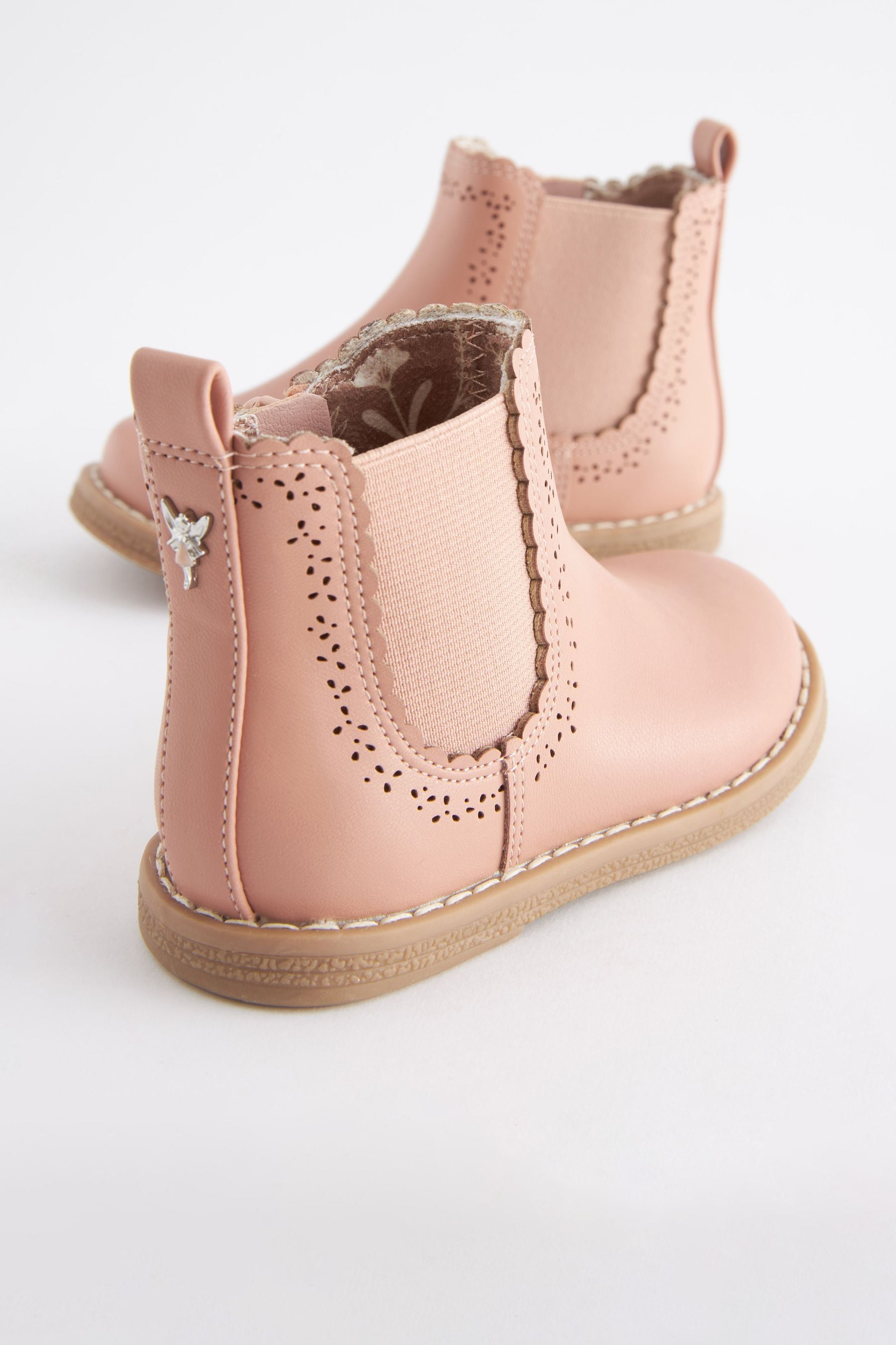 Pink Wide Fit (G) Chelsea Boots