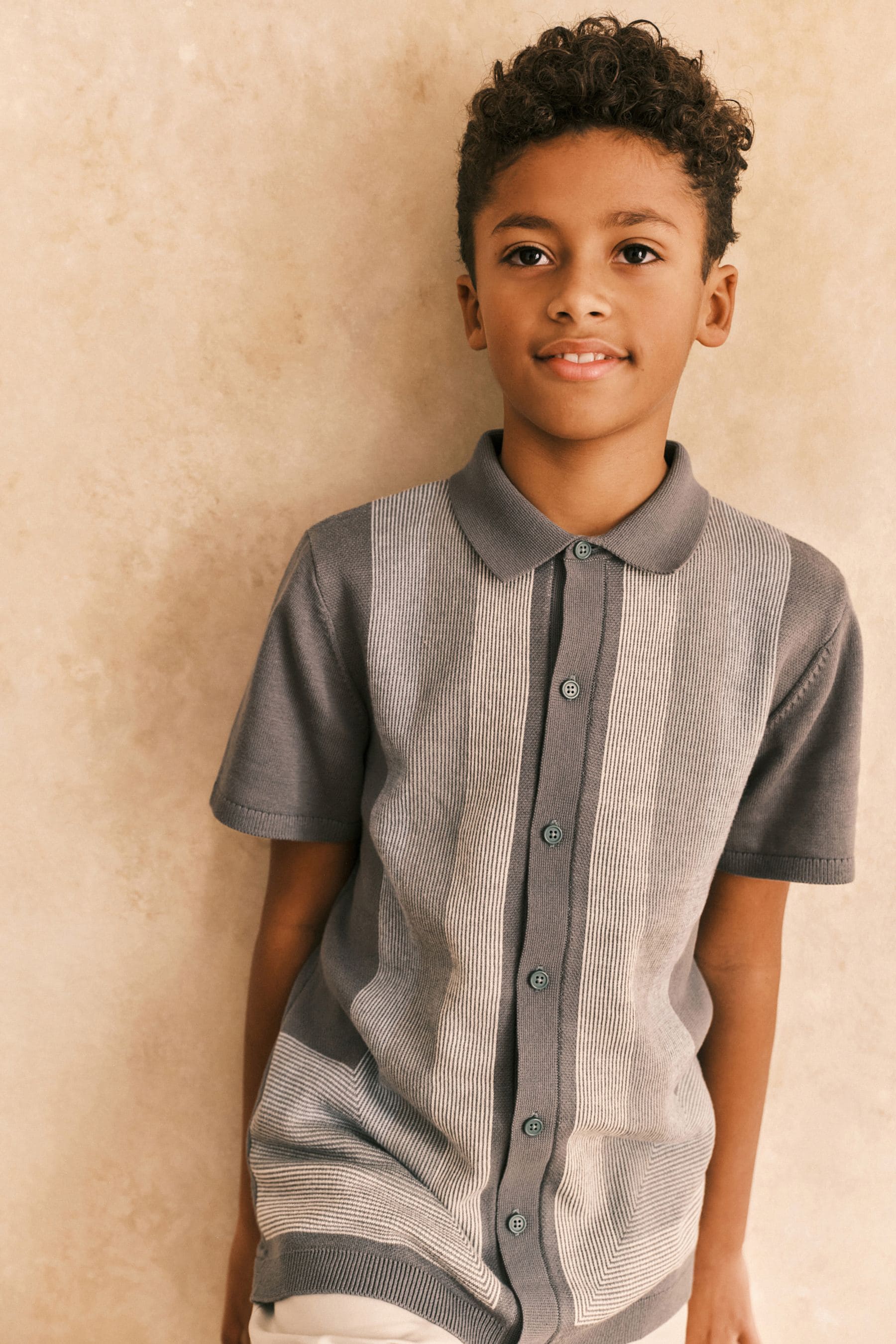 Minerals Short Sleeved Border Colourblock Polo Shirt (3-16yrs)