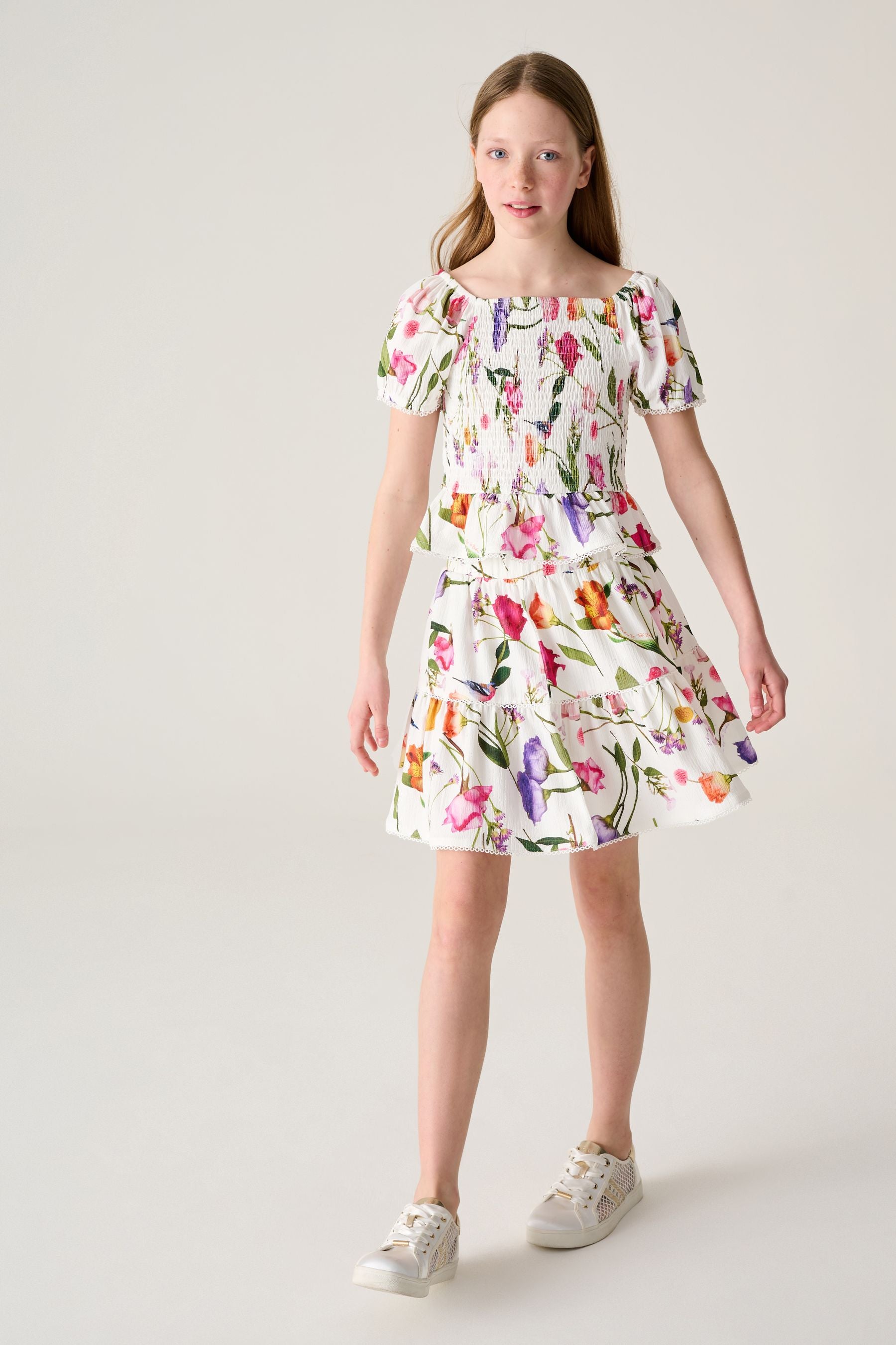 Baker by Ted Baker Floral Shirred Top and Skirt Set