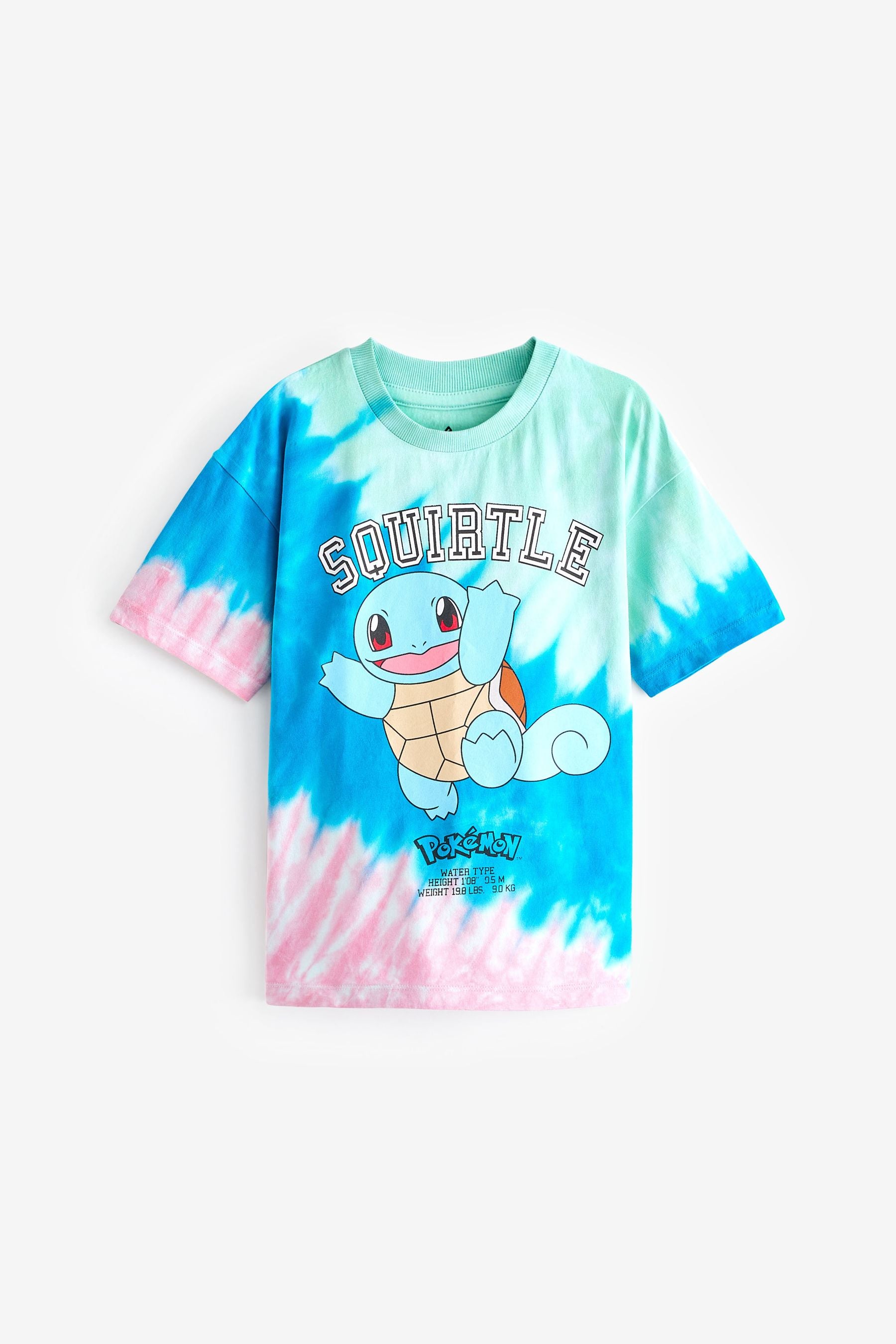 Blue Squirtle 100% Cotton Pok?©mon License Short Sleeve T-Shirt (3-14yrs)