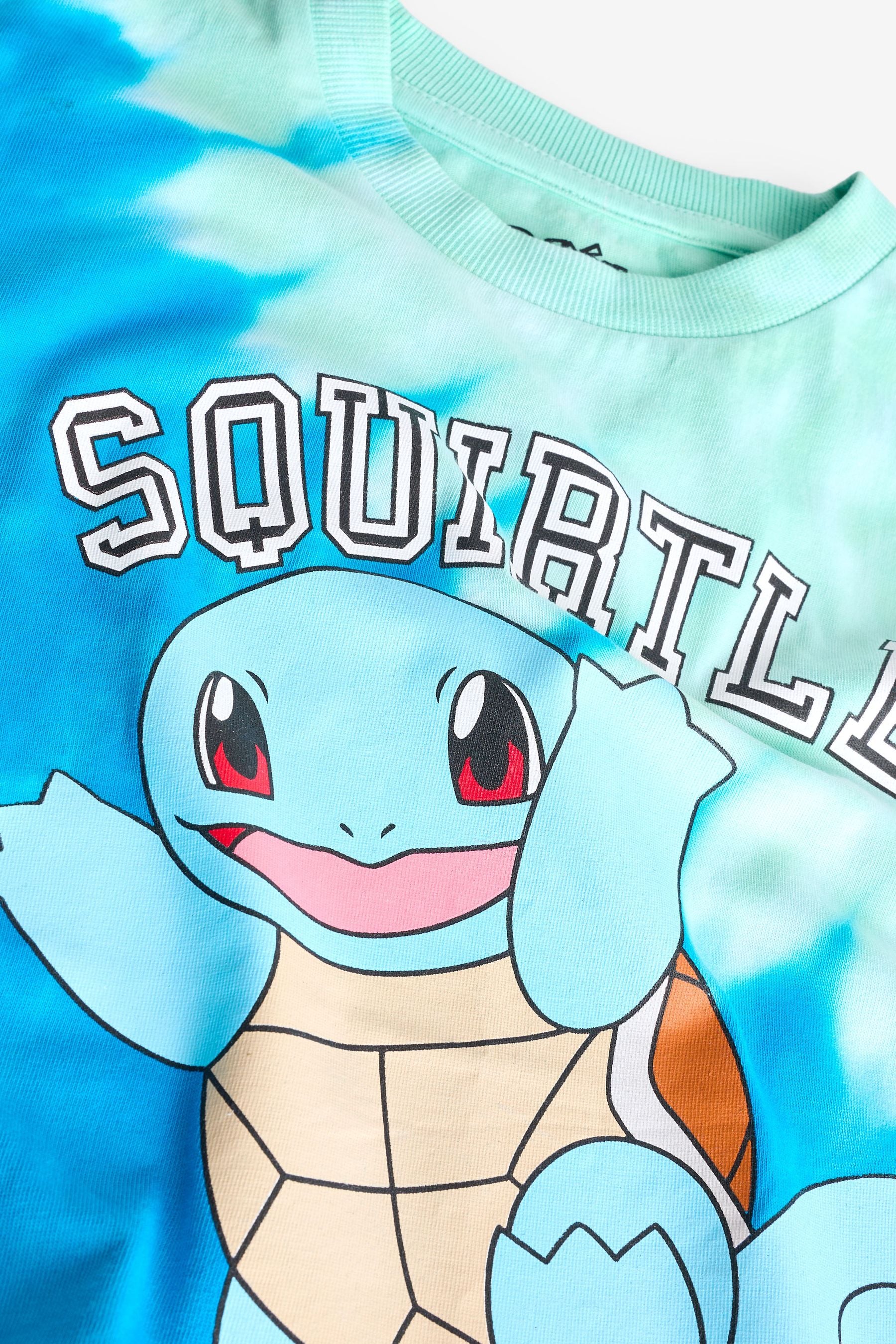 Blue Squirtle 100% Cotton Pok?©mon License Short Sleeve T-Shirt (3-14yrs)