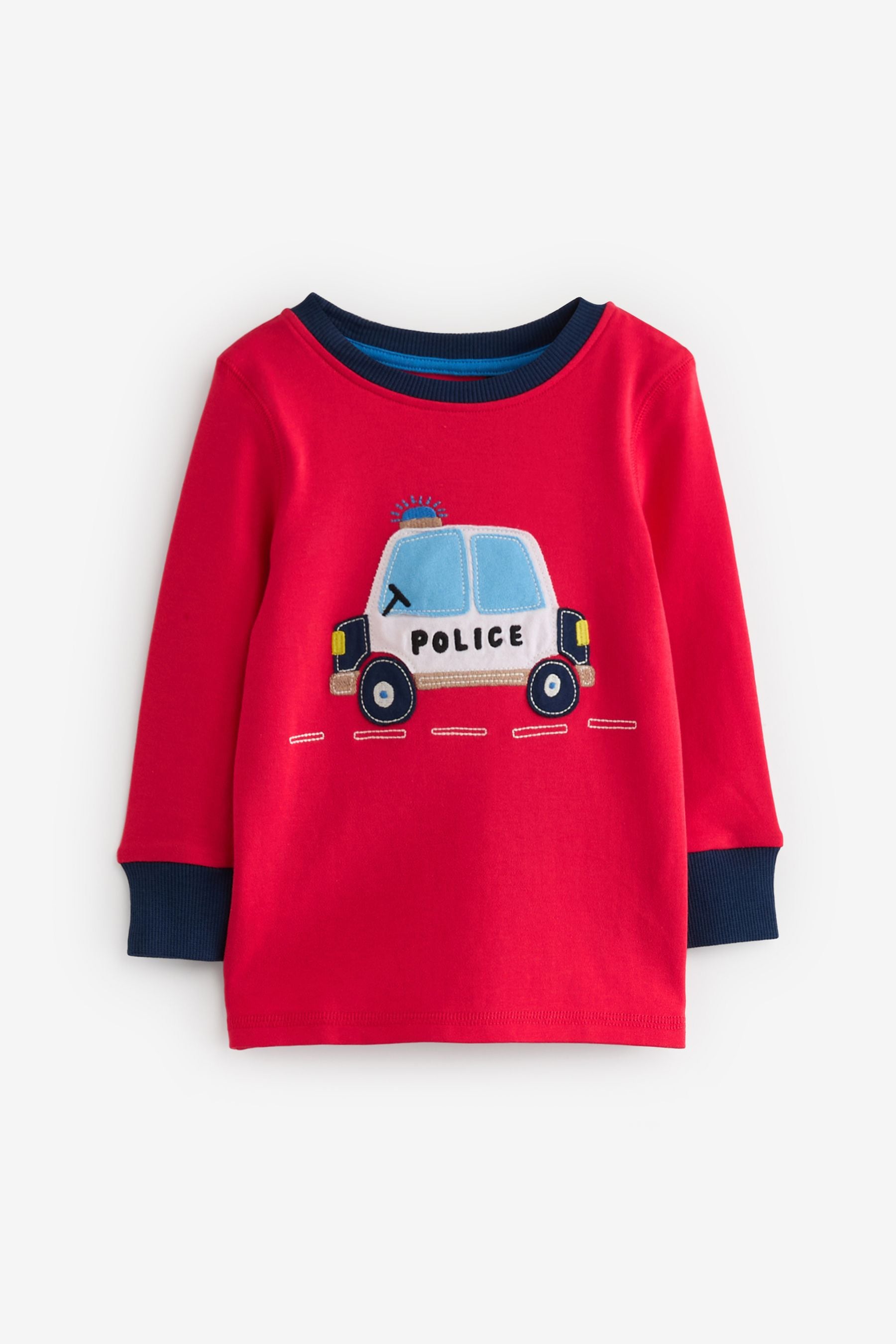 Red/Blue Emergency Vehicles 3 Pack Long Sleeve Pyjamas Set (9mths-8yrs)