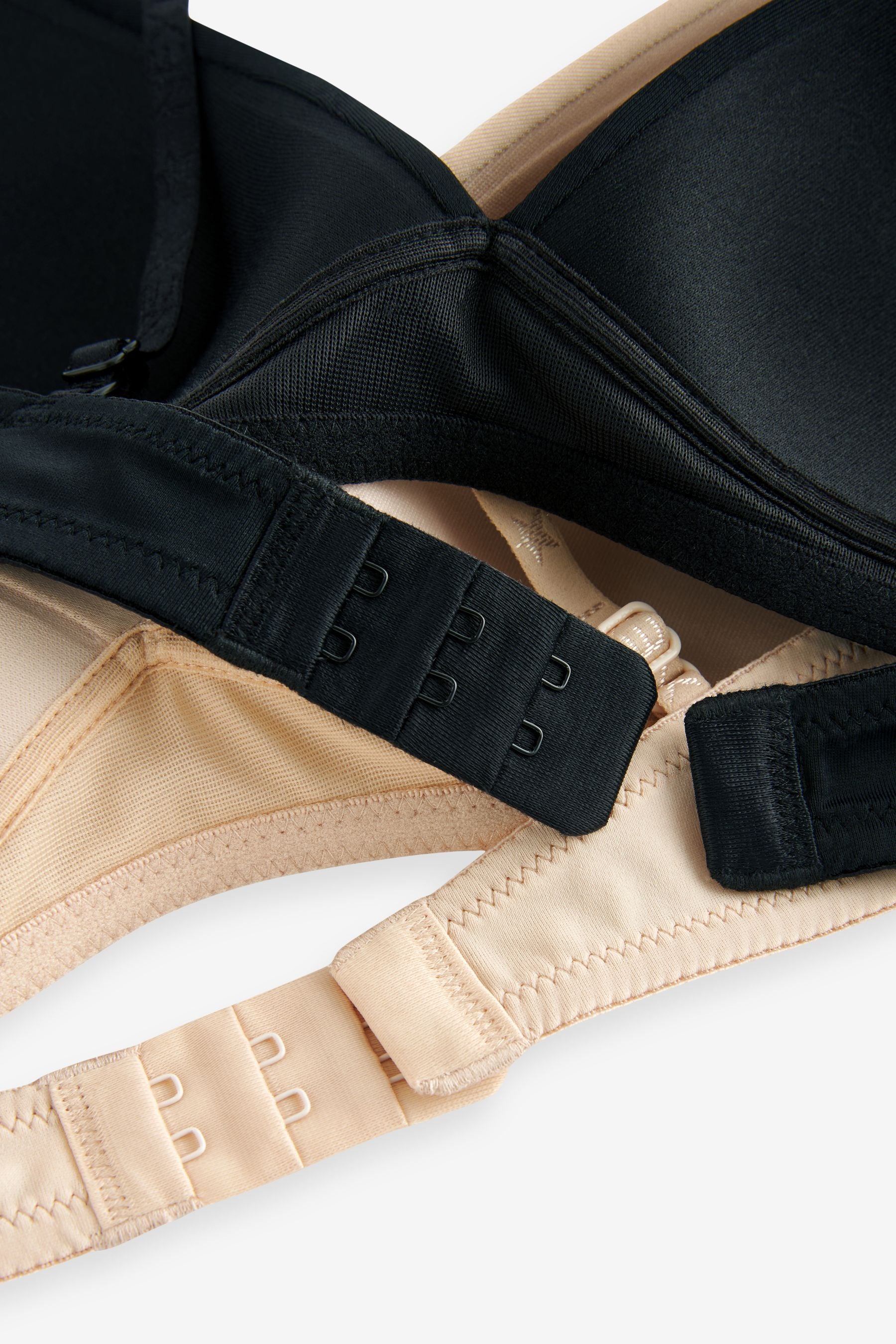 Black/Beige Trainer Bras 2 Pack