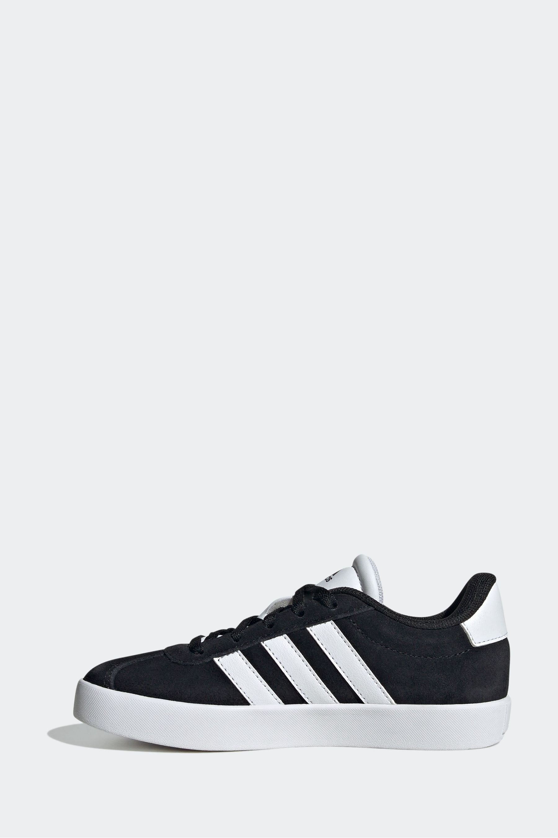 Black adidas Junior Sportswear VL Court Trainers