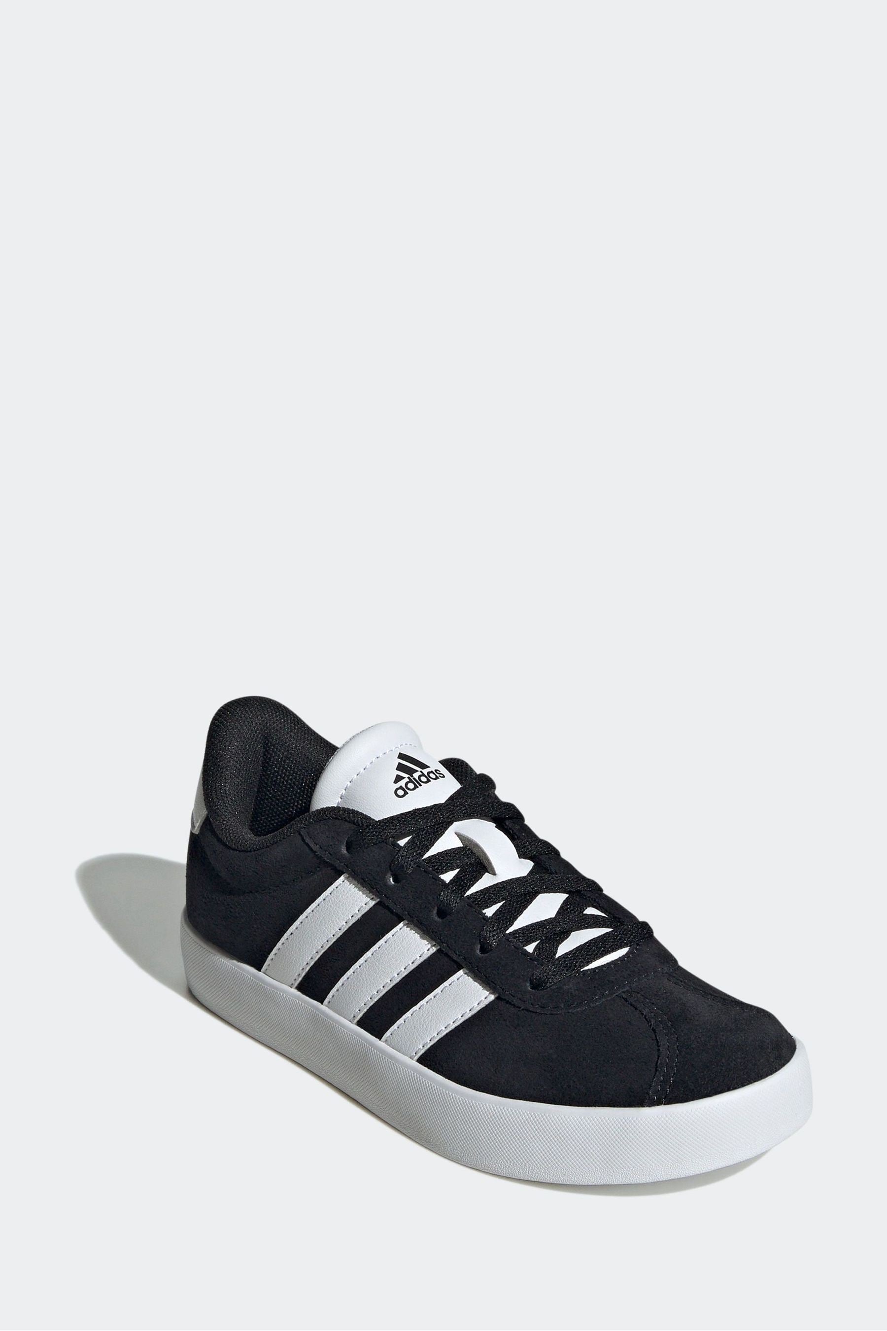 Black adidas Junior Sportswear VL Court Trainers