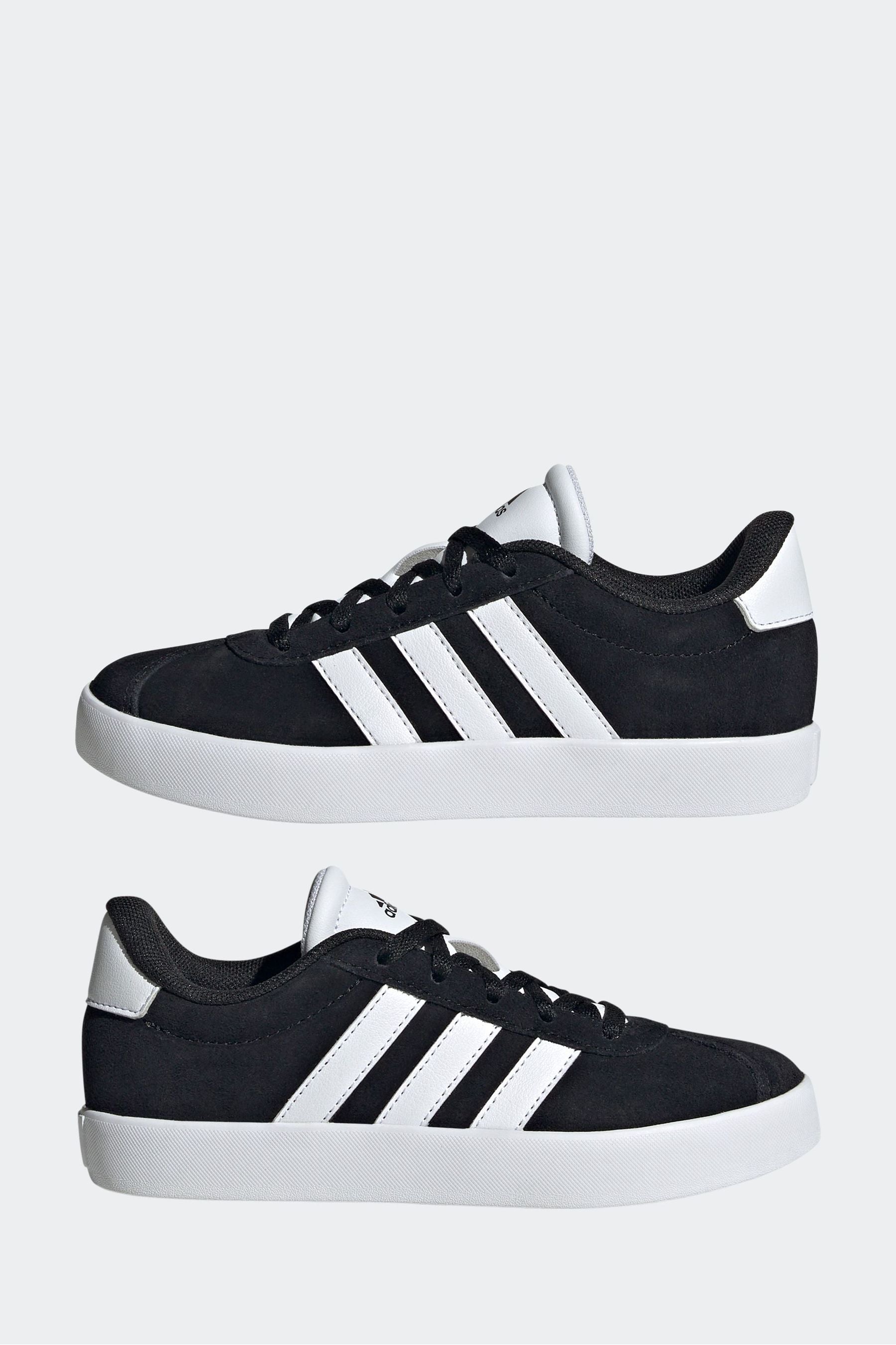 Black adidas Junior Sportswear VL Court Trainers