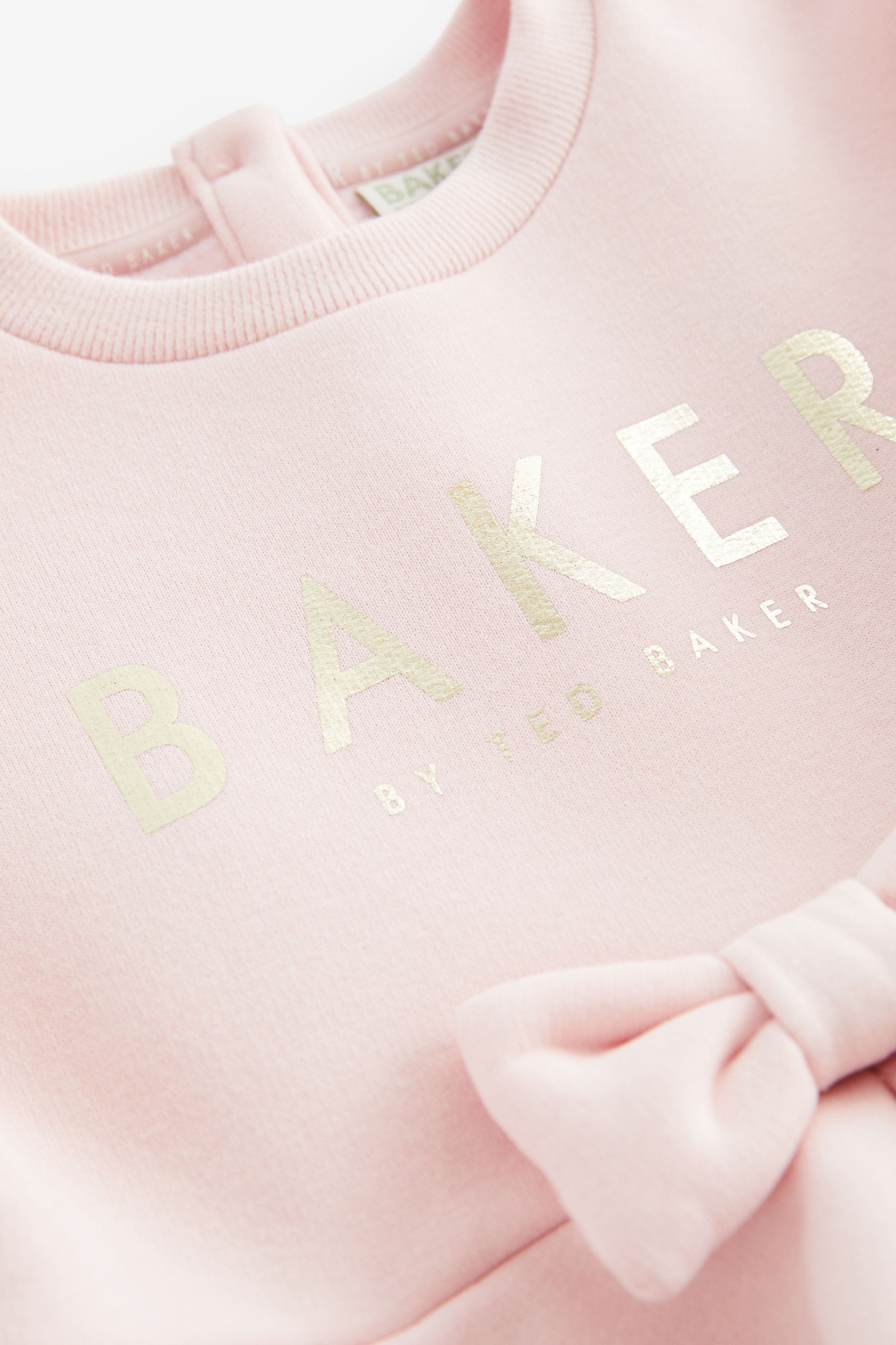 Baker by Ted Baker Pink Peplum Sweater And Leggings Set