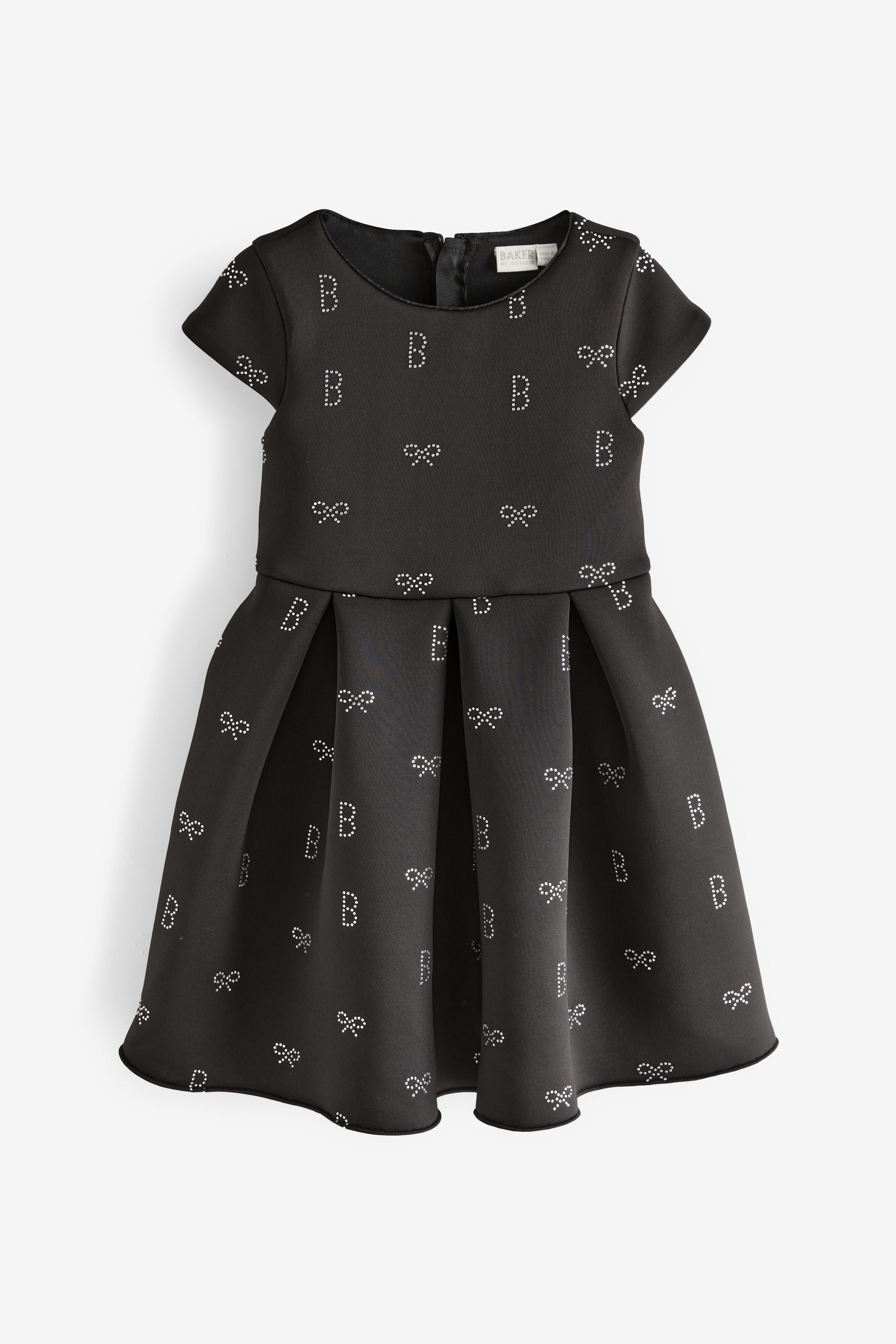 Baker by Ted Baker Hotfix Scuba Black Dress