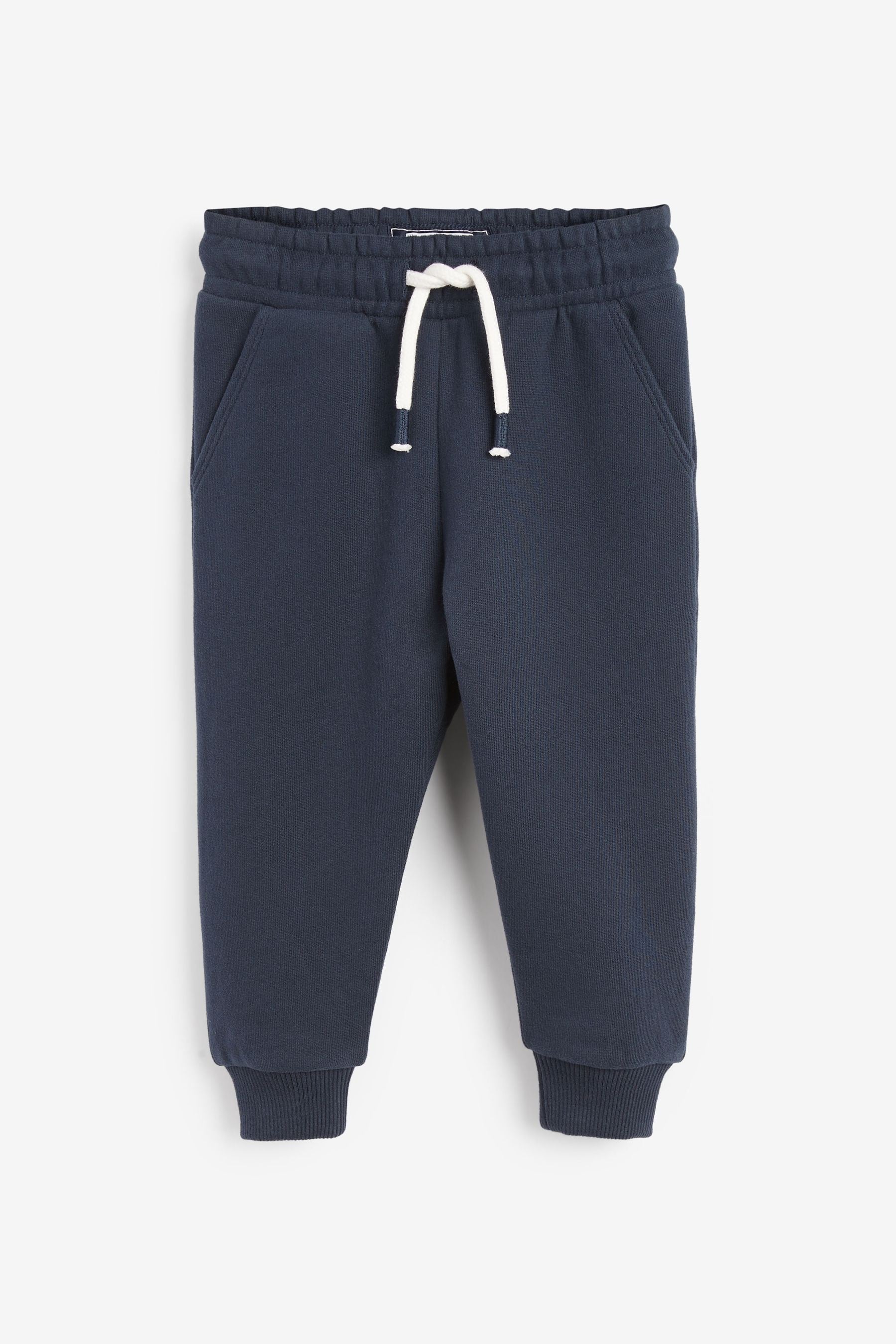 Blue/Grey/Navy Soft Touch Joggers 3 Pack (3mths-7yrs)