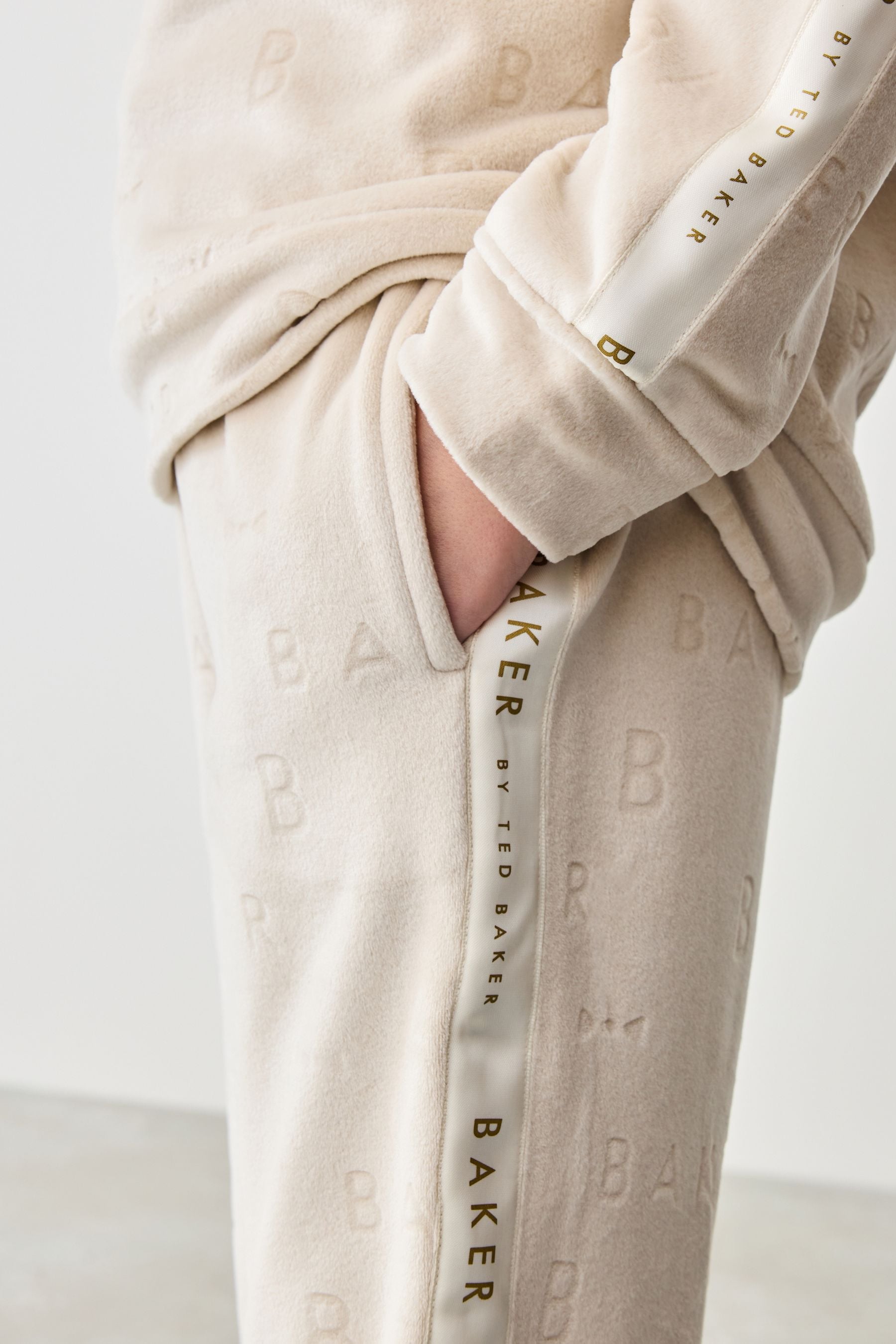 Baker by Ted Baker Stone Embossed Branded Pyjama Set